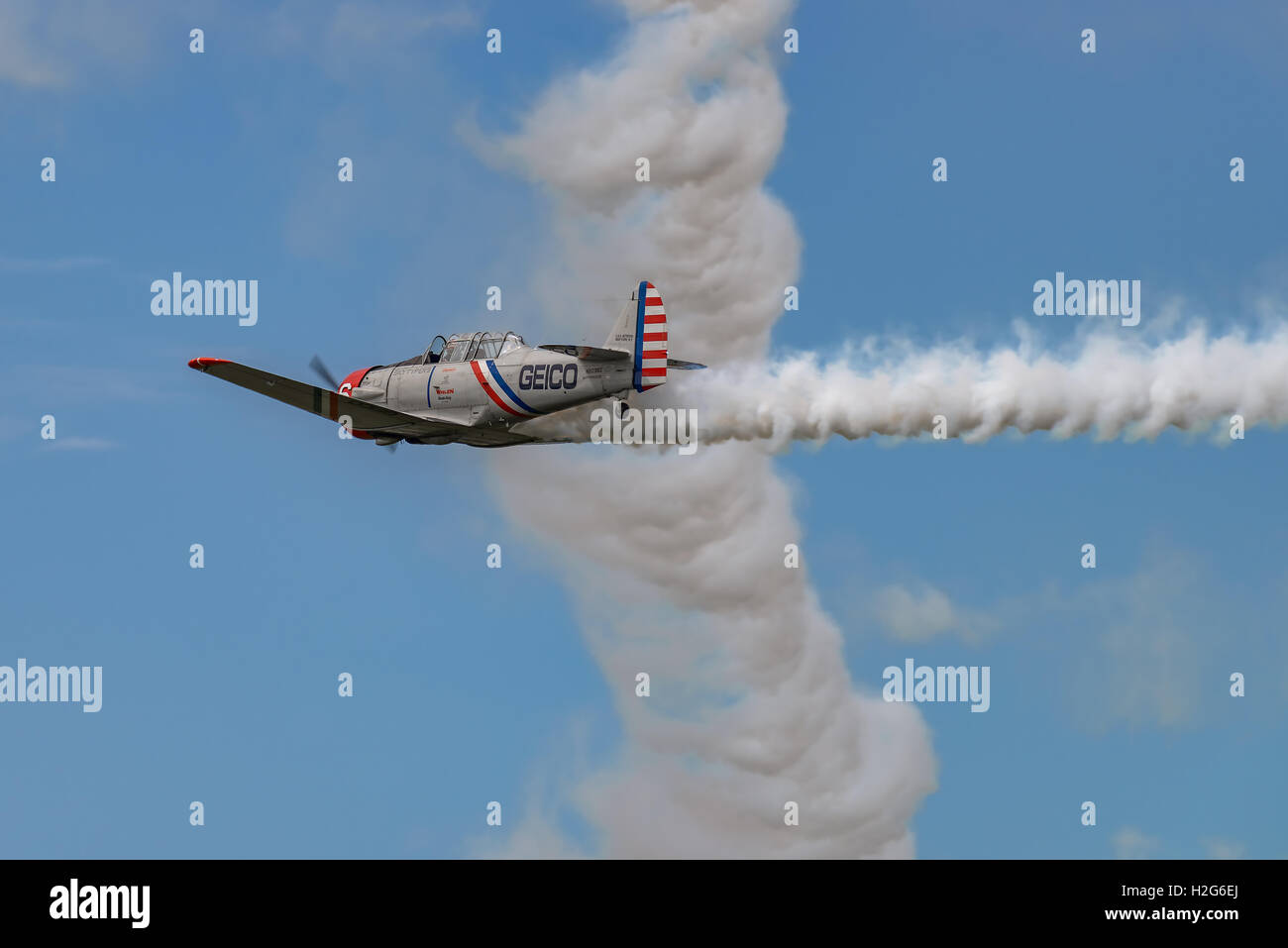 NEW Windsor, NY - 3 Settembre 2016: La GEICO Skytypers Air Show Team effettuano presso la New York in Airshow Stewart aeroporto int. S Foto Stock