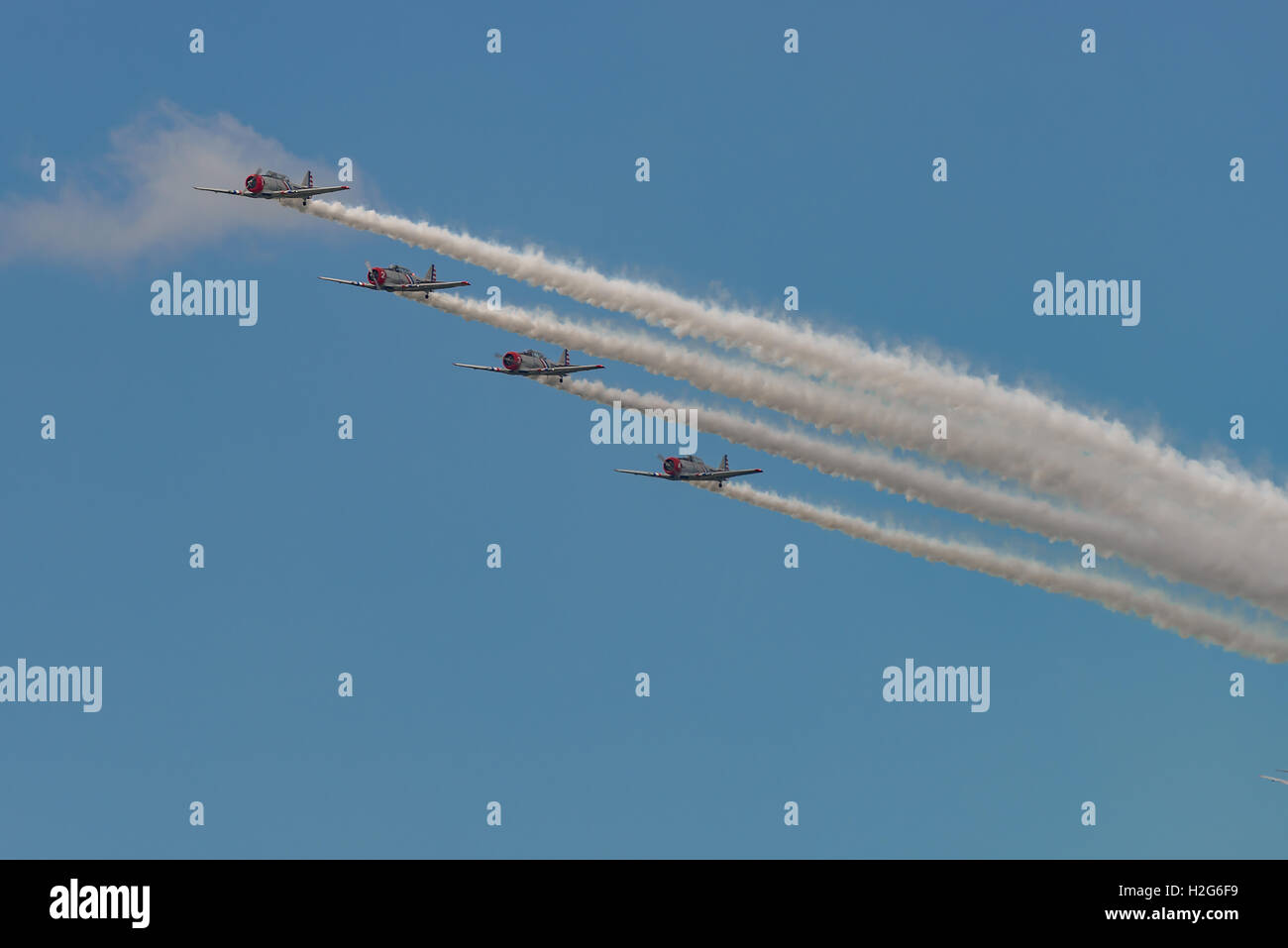 NEW Windsor, NY - 3 Settembre 2016: La GEICO Skytypers Air Show Team effettuano presso la New York in Airshow Stewart aeroporto int. S Foto Stock