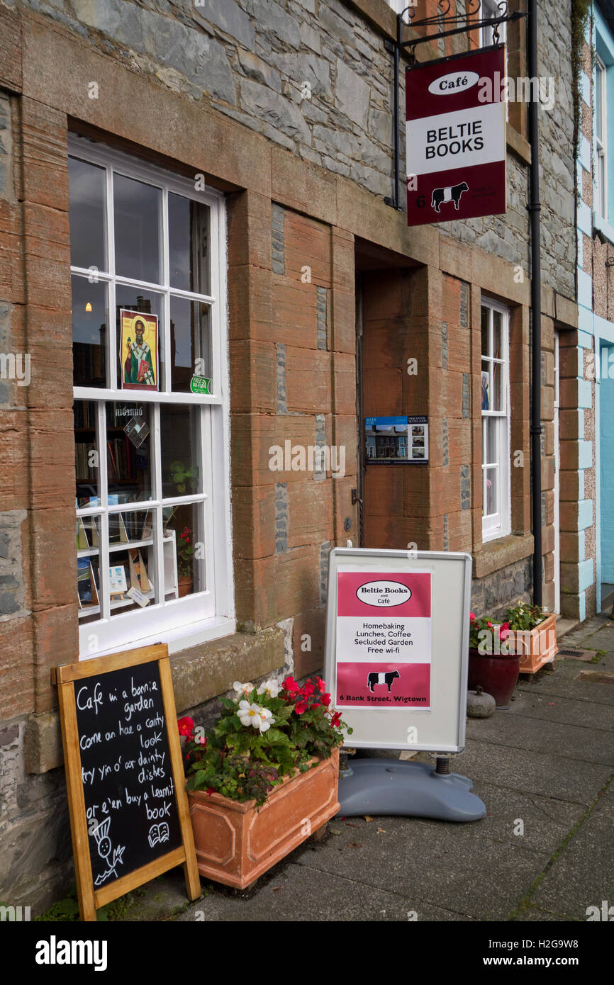 Beltie libri, un bookshop in booktown scozzese di Wigtown in Dumfries e Galloway. Foto Stock