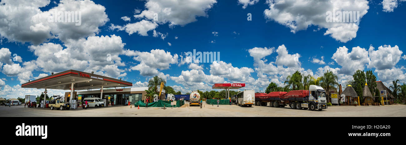 Stazione di gas in Tsumeb town, Namibia, Africa Foto Stock