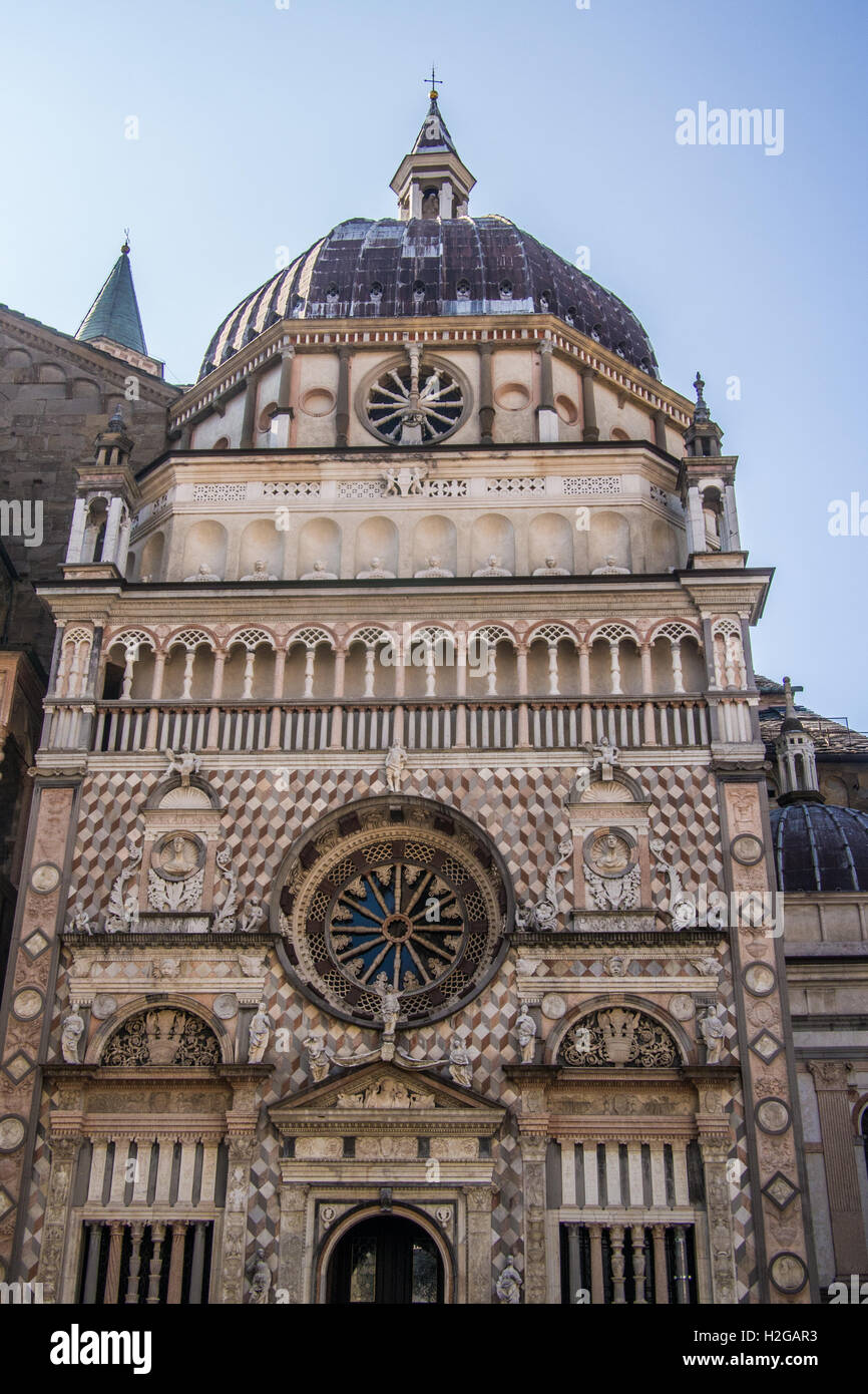Cappella Colleoni in Piazza del Duomo, Bergamo, regione Lombardia, Italia. Foto Stock