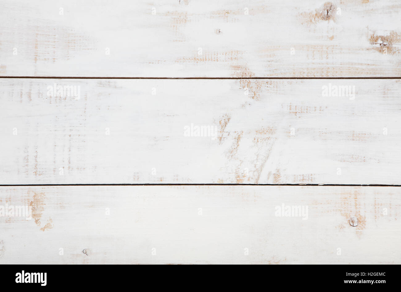 Legno bianco sullo sfondo di texture ad alta risoluzione. Vista dall'alto uno spazio di copia Foto Stock