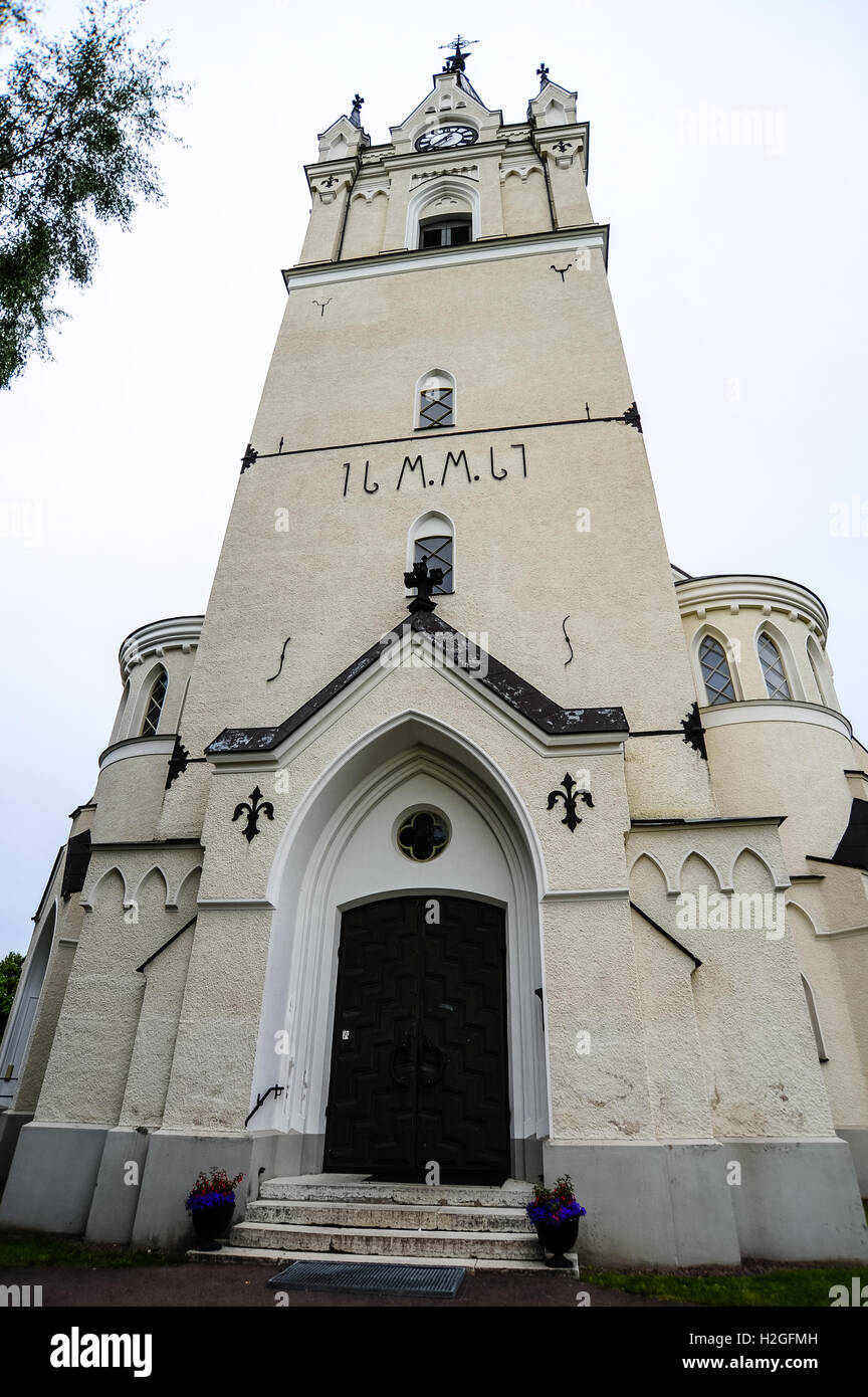 La Svezia, Värmland, Sunne. Sunne Chiesa è una grande chiesa in pietra costruito nel 1888. Foto Stock