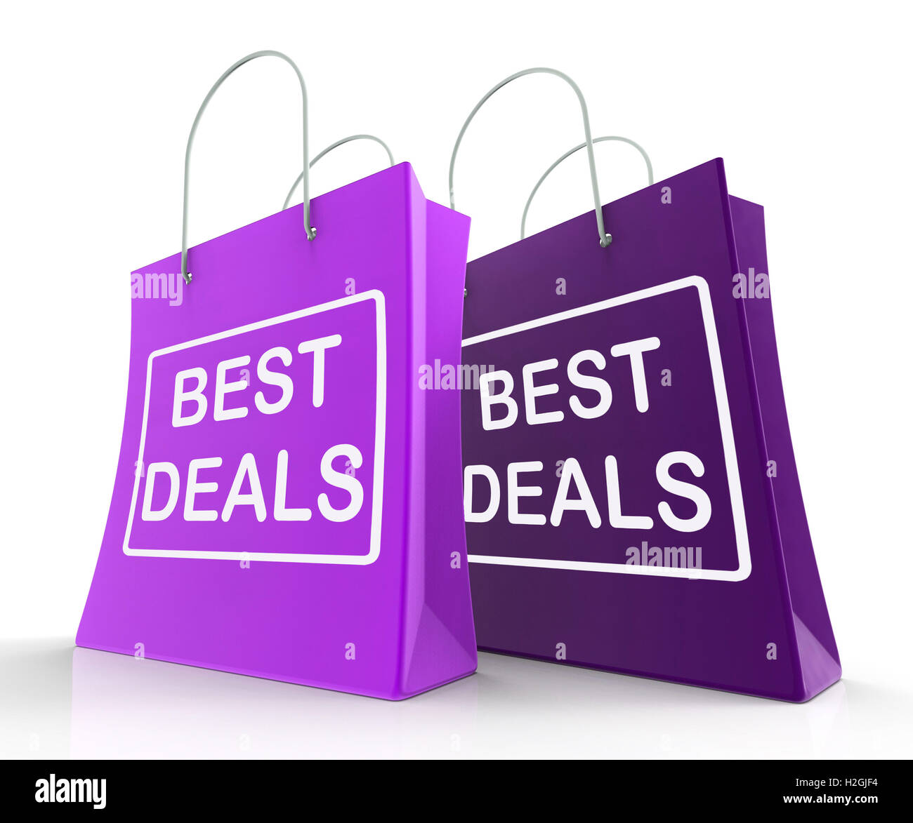 Migliori offerte borse rappresentano occasioni e sconti Foto Stock