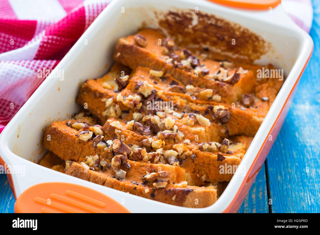 La zucca pudding di pane, pane in base zucca dolce vacanza Foto Stock