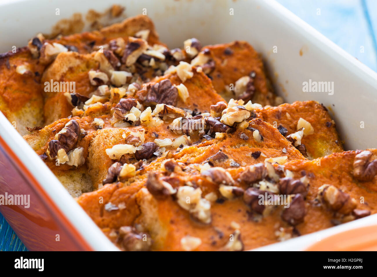 La zucca pudding di pane, pane in base zucca dolce vacanza Foto Stock
