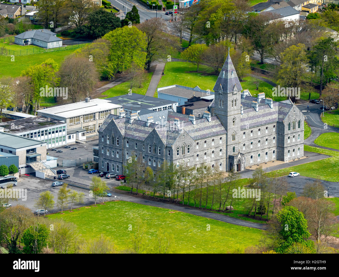 San Flannan's College, scuola secondaria, Ennis, Co. Clare, Irlanda Foto Stock