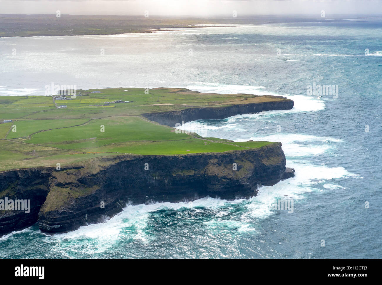 Scogliere di Moher, County Clare, Oceano Atlantico, Irlanda Foto Stock