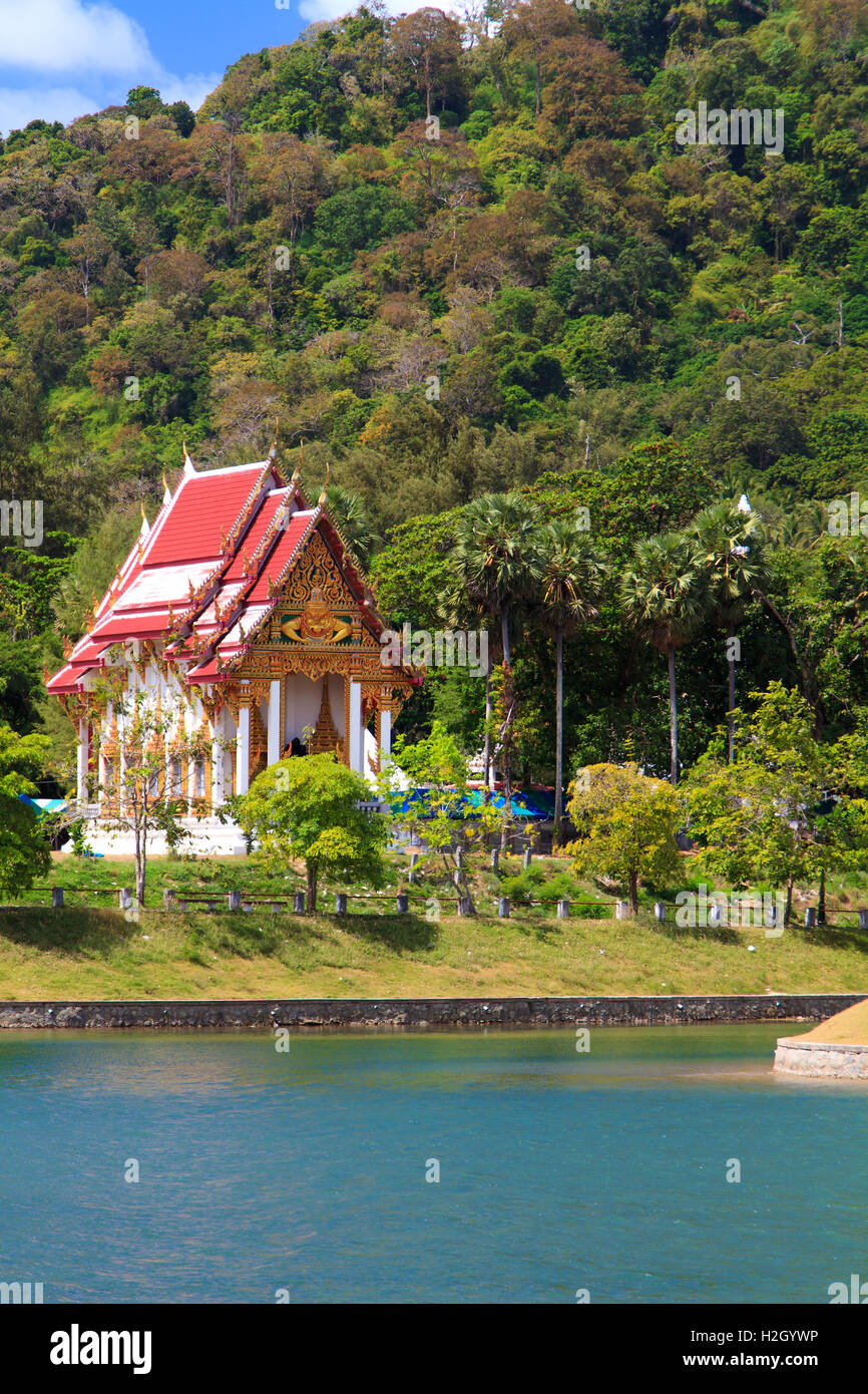 Tempio buddhisti in Phuket Thailandia Foto Stock
