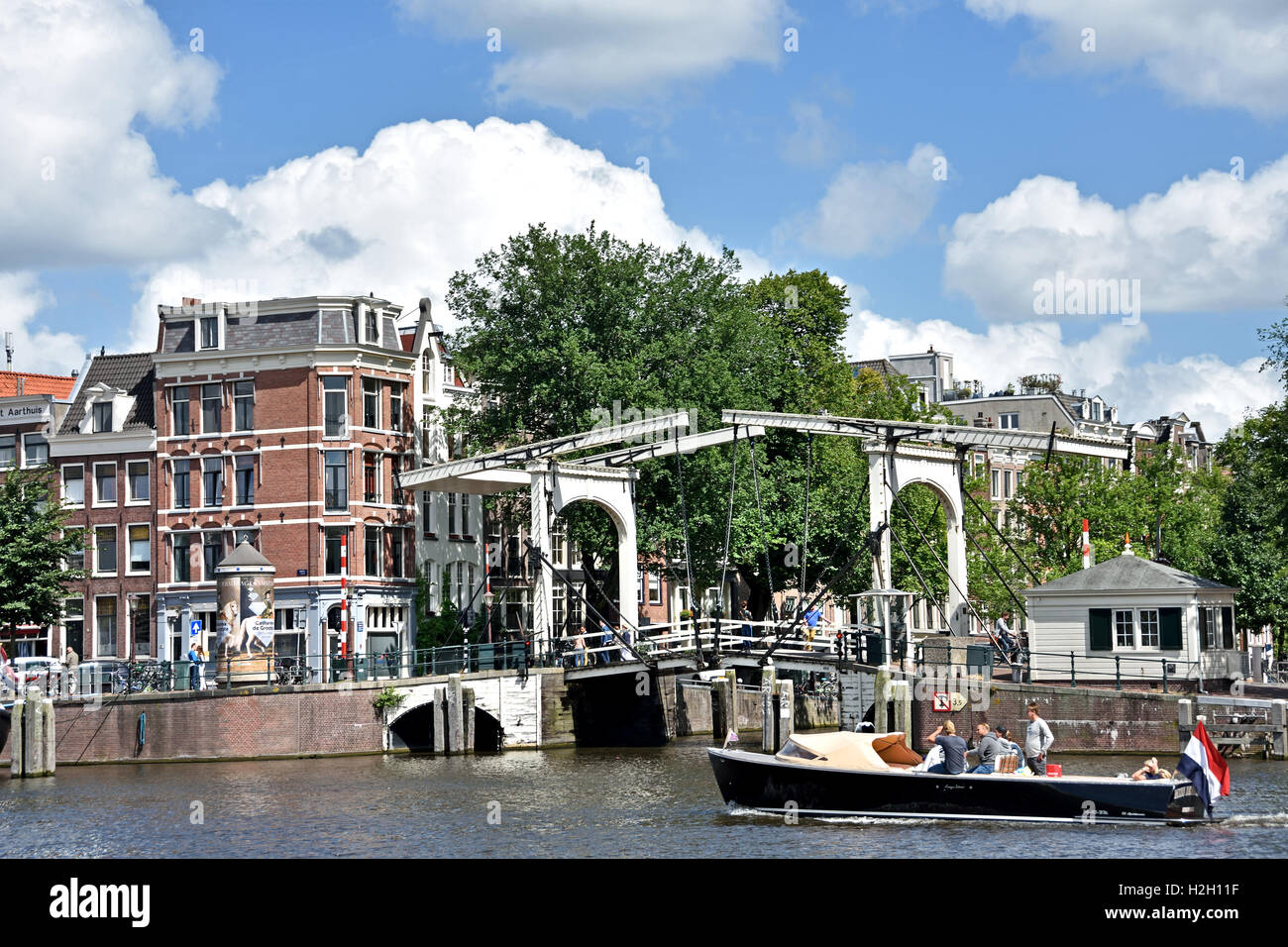 Amstel - Walter Suskindbrug olandese di Amsterdam Paesi Bassi Foto Stock