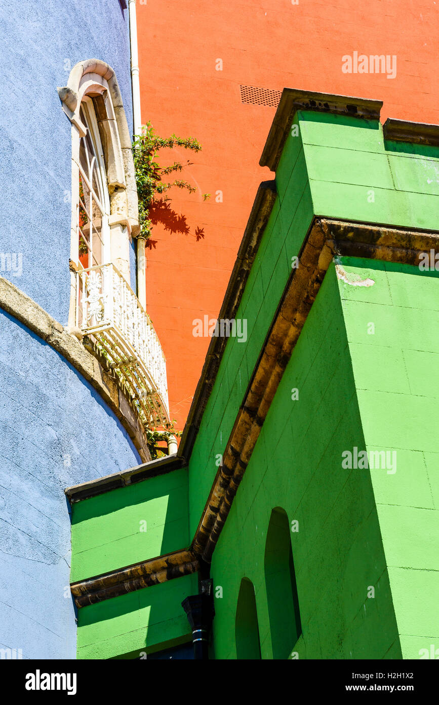 Le pareti colorate degli Appartamenti di Stato presso il Castello di Dublino, Irlanda Foto Stock