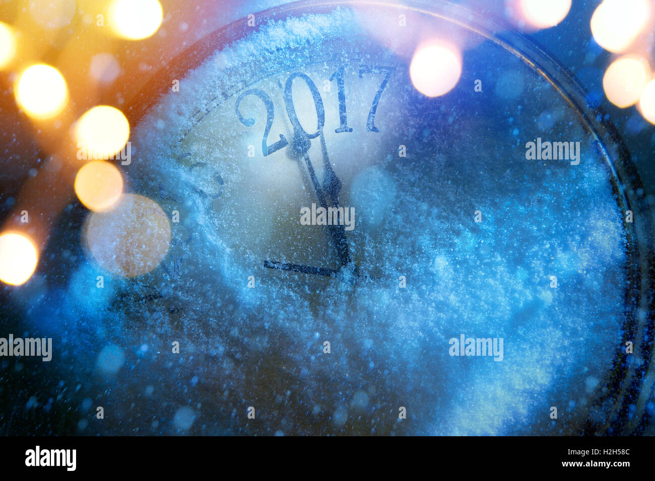 Arte 2017 happy New Years Eve sfondo Foto Stock