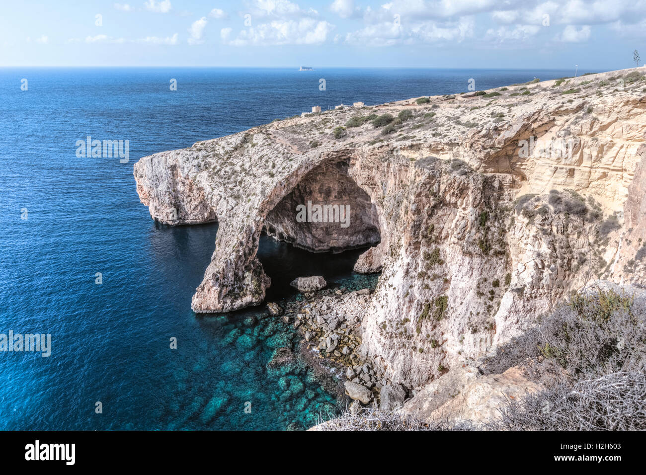 Blue Grotto, Wied iz-Zurrieq, Qrendi, Malta Foto Stock