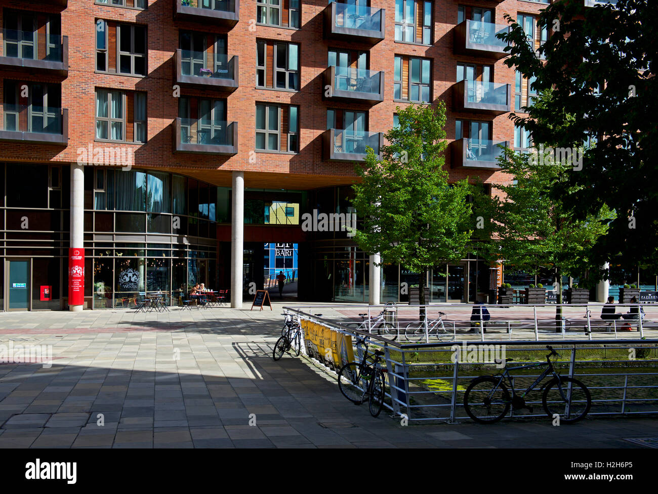 Granary Wharf, Leeds, West Yorkshire, Inghilterra, Regno Unito Foto Stock