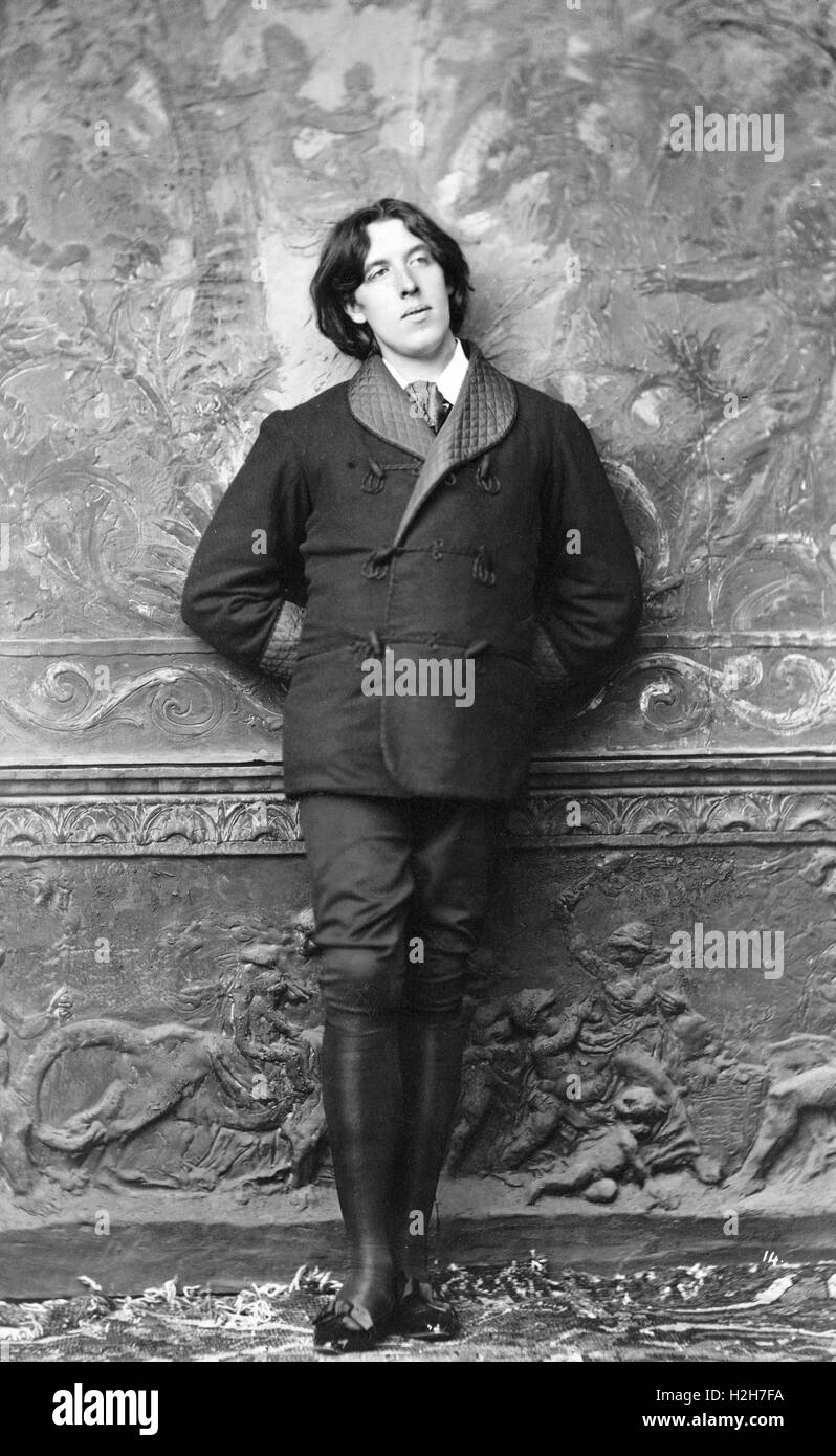 "Oscar Wilde' Irish playwright, romanziere e poeta Foto Stock