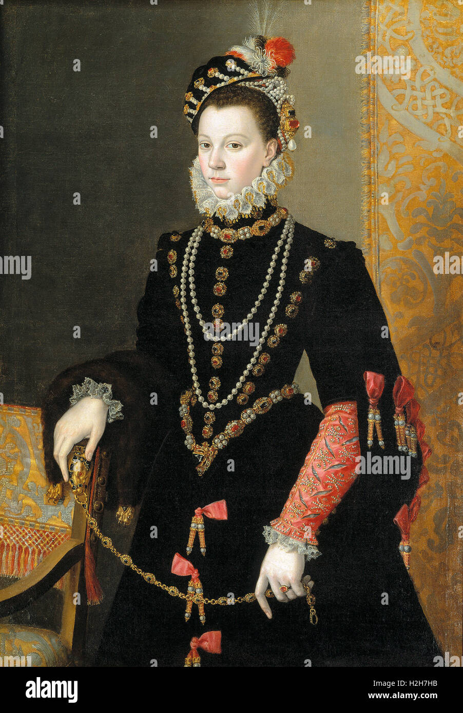 La regina Elisabetta di Valois, Spagnolo regina consorte Foto Stock