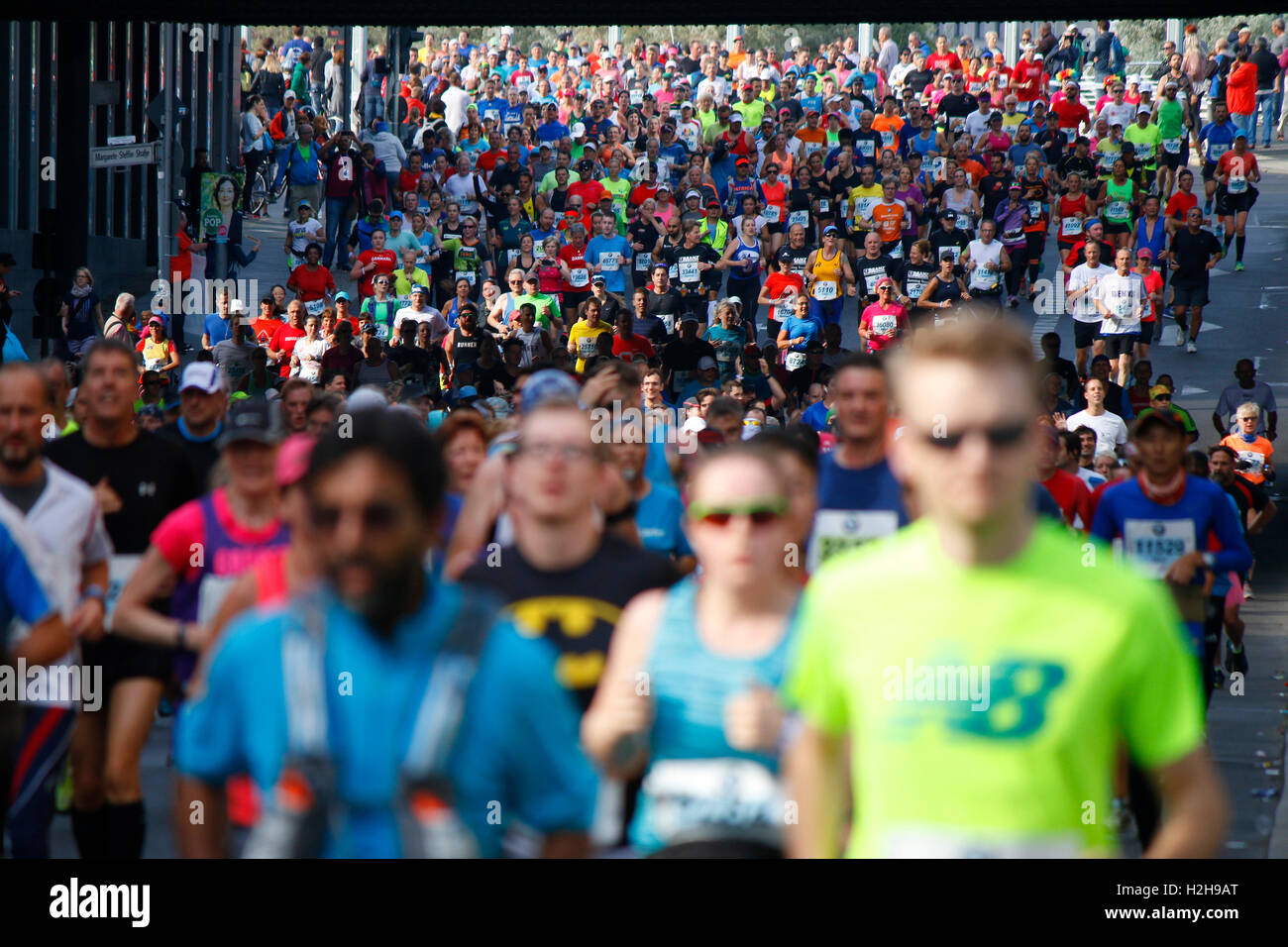 Impressionen - Berlin-Marathon, 25. Settembre 2016, Berlino. Foto Stock