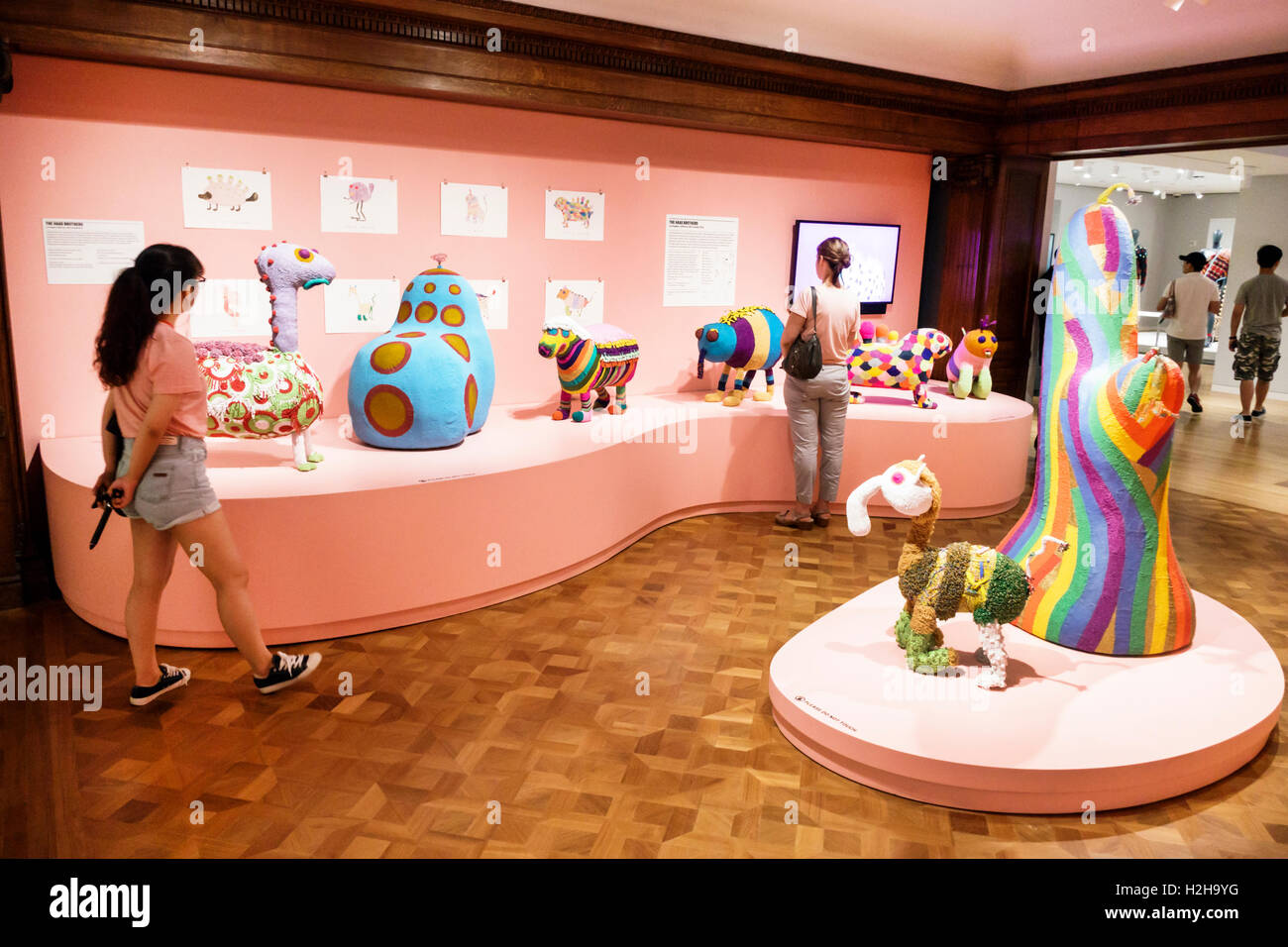 New York City,NY NYC,Manhattan,Upper East Side,Carnegie Mansion,Landmark,Cooper Hewitt,Design Museum,Exhibition exhibition collection,Design Triennial,sc Foto Stock