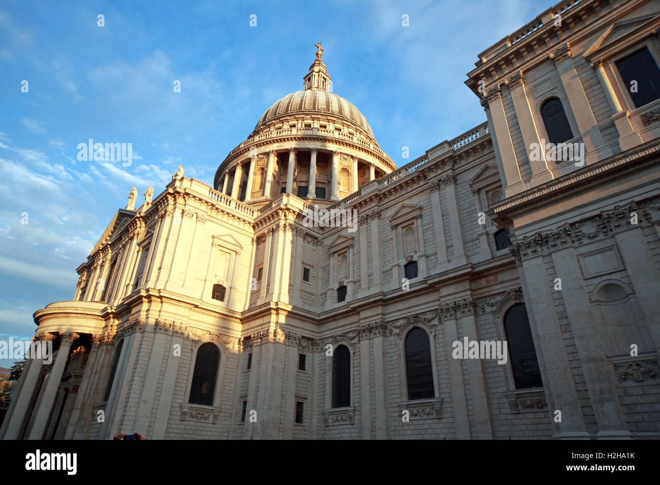 St Pauls Cathedral Londra di sera Foto Stock