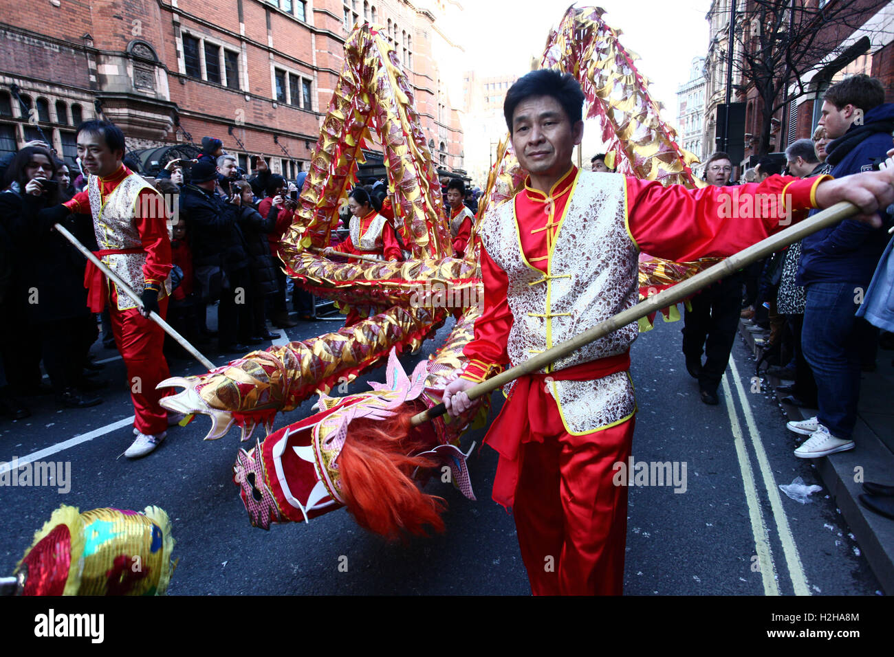 Anno Nuovo Cinese Parade, Londra, Regno Unito. Foto Stock