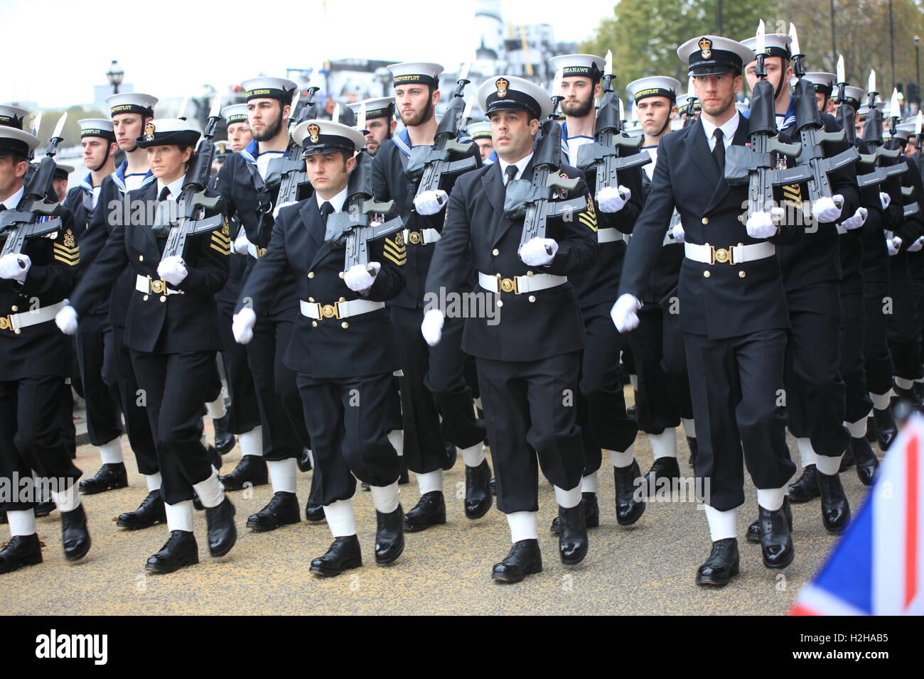 Royal Navy al signore sindaco di mostrare, Londra, Regno Unito. Foto Stock