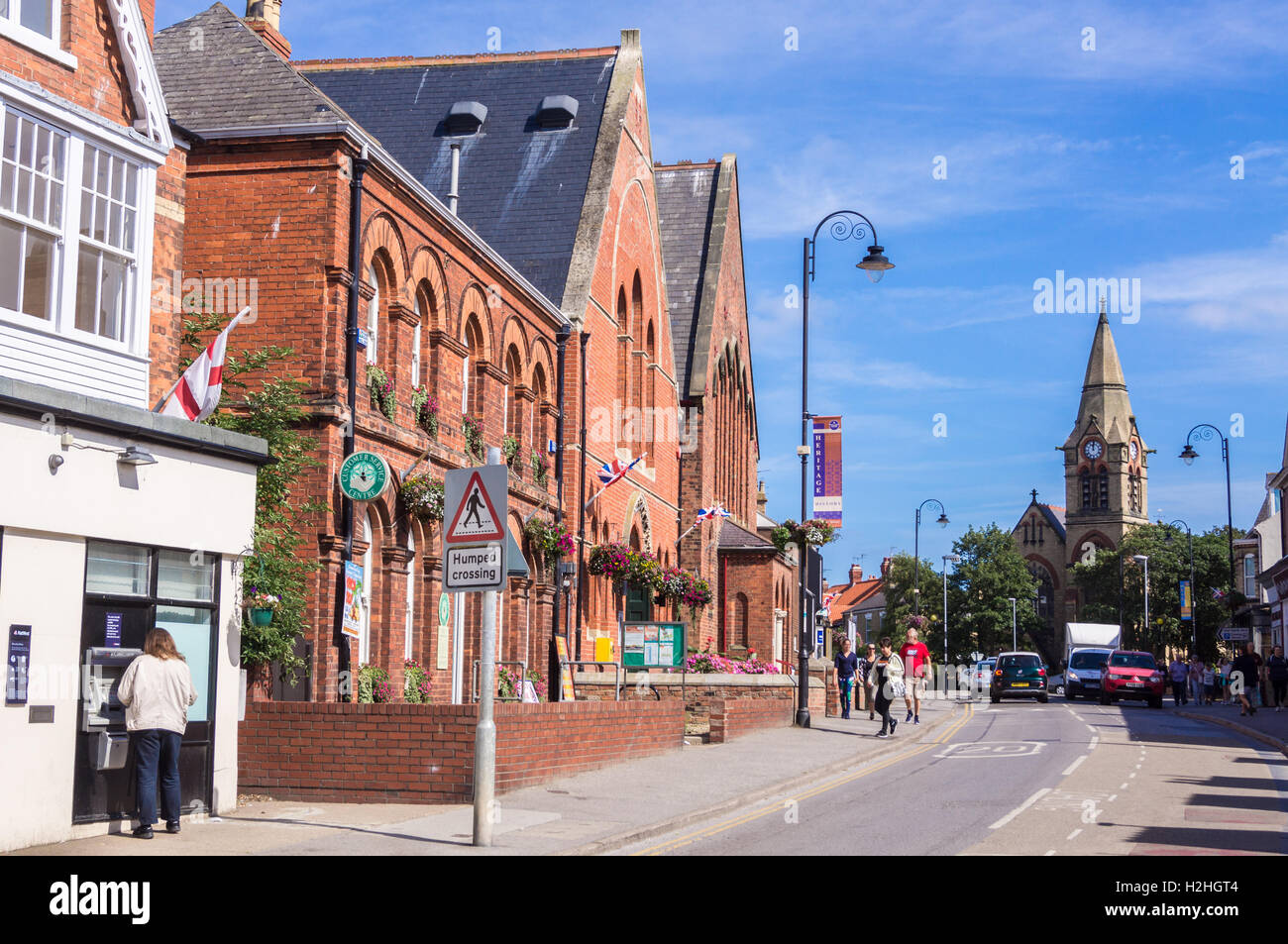 High street, Newbegin, Hornsea, East Riding, nello Yorkshire, Inghilterra Foto Stock