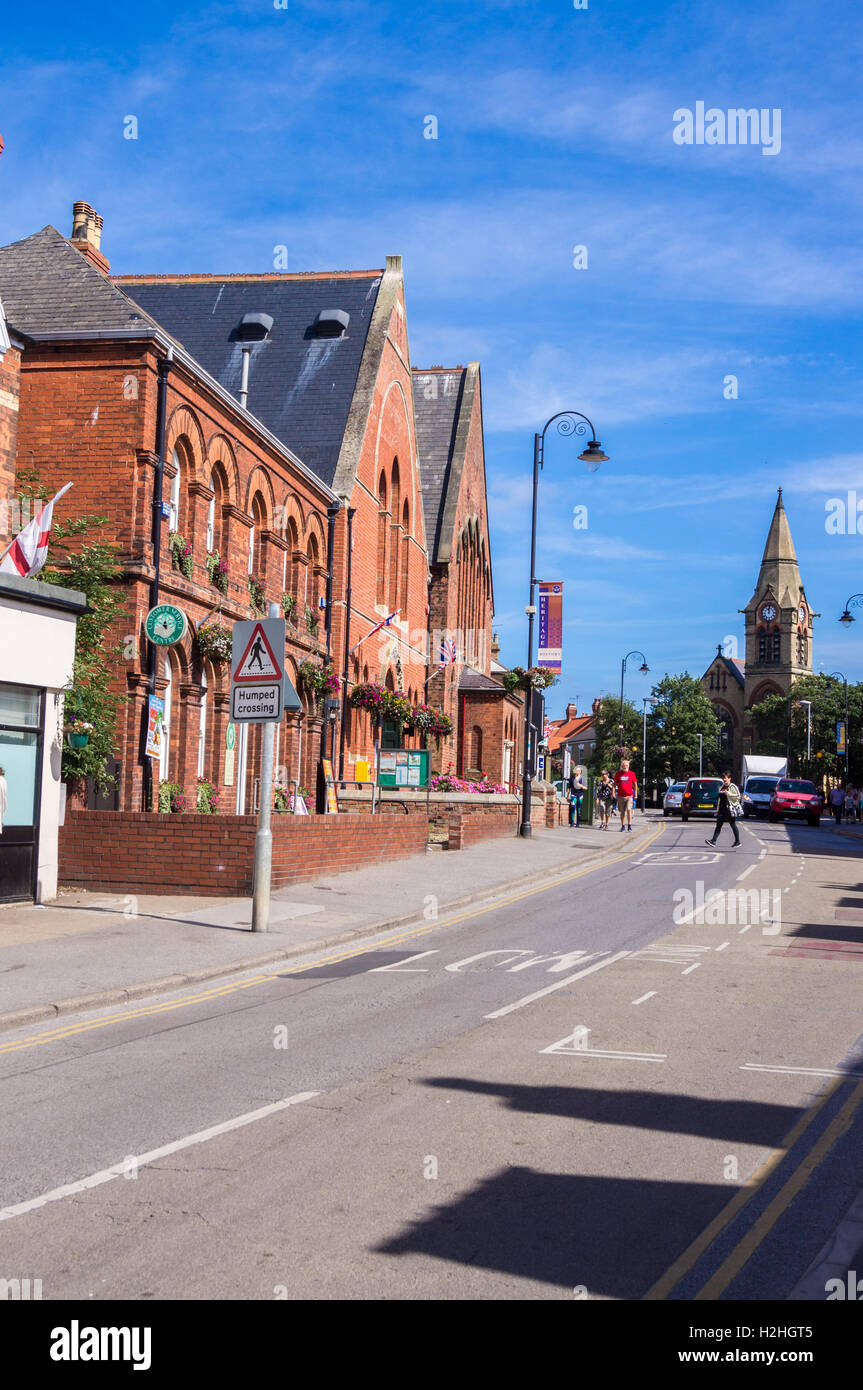 High street, Newbegin, Hornsea, East Riding, nello Yorkshire, Inghilterra Foto Stock