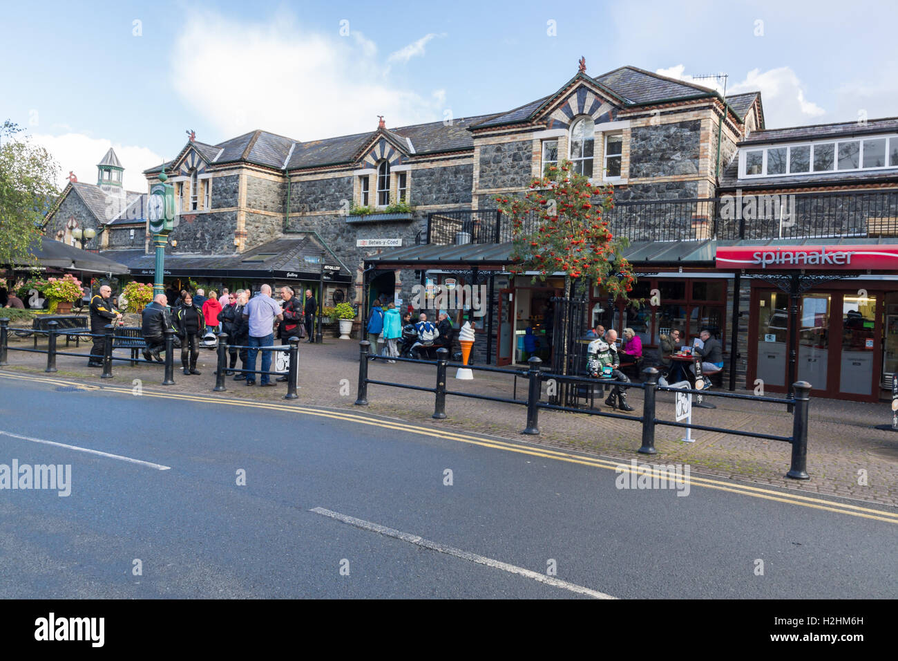 Betws-y-Coed stazione ferroviaria sulla Conwy Valley Line Foto Stock