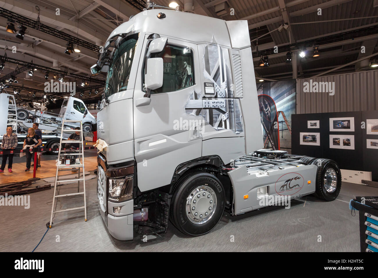 Renault T 520 Carrello con un aerografo artwork Foto Stock
