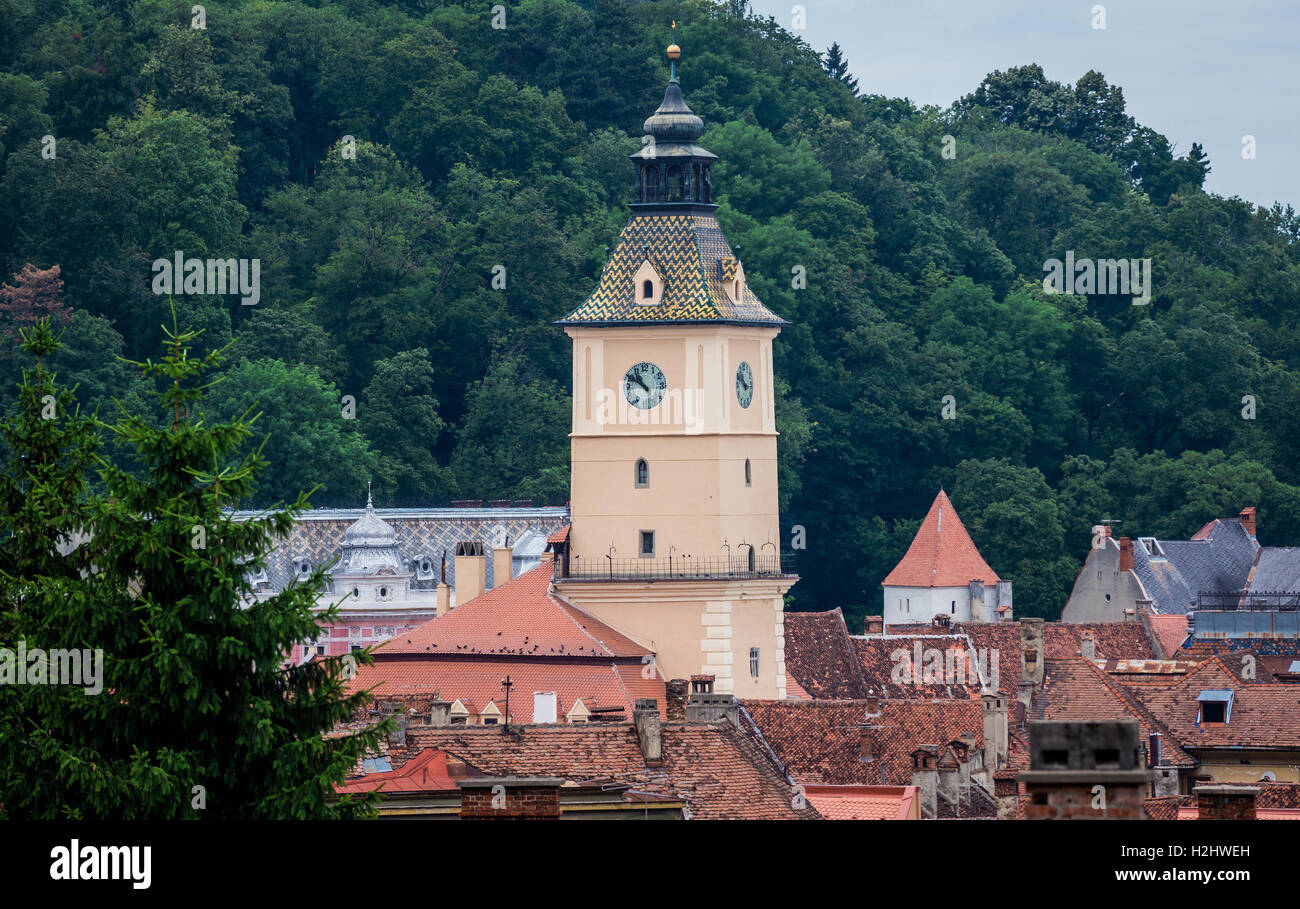 Ex Municipio di Brasov, Romania chiamato Consiglio casa (Casa Sfatului) a Piazza del Consiglio, Museo Storico oggi Foto Stock