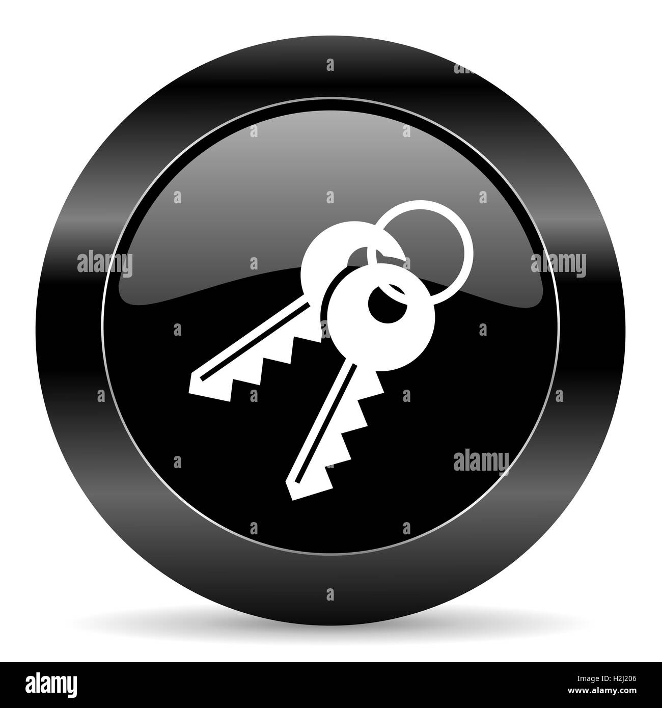 Icone Keys Foto Stock