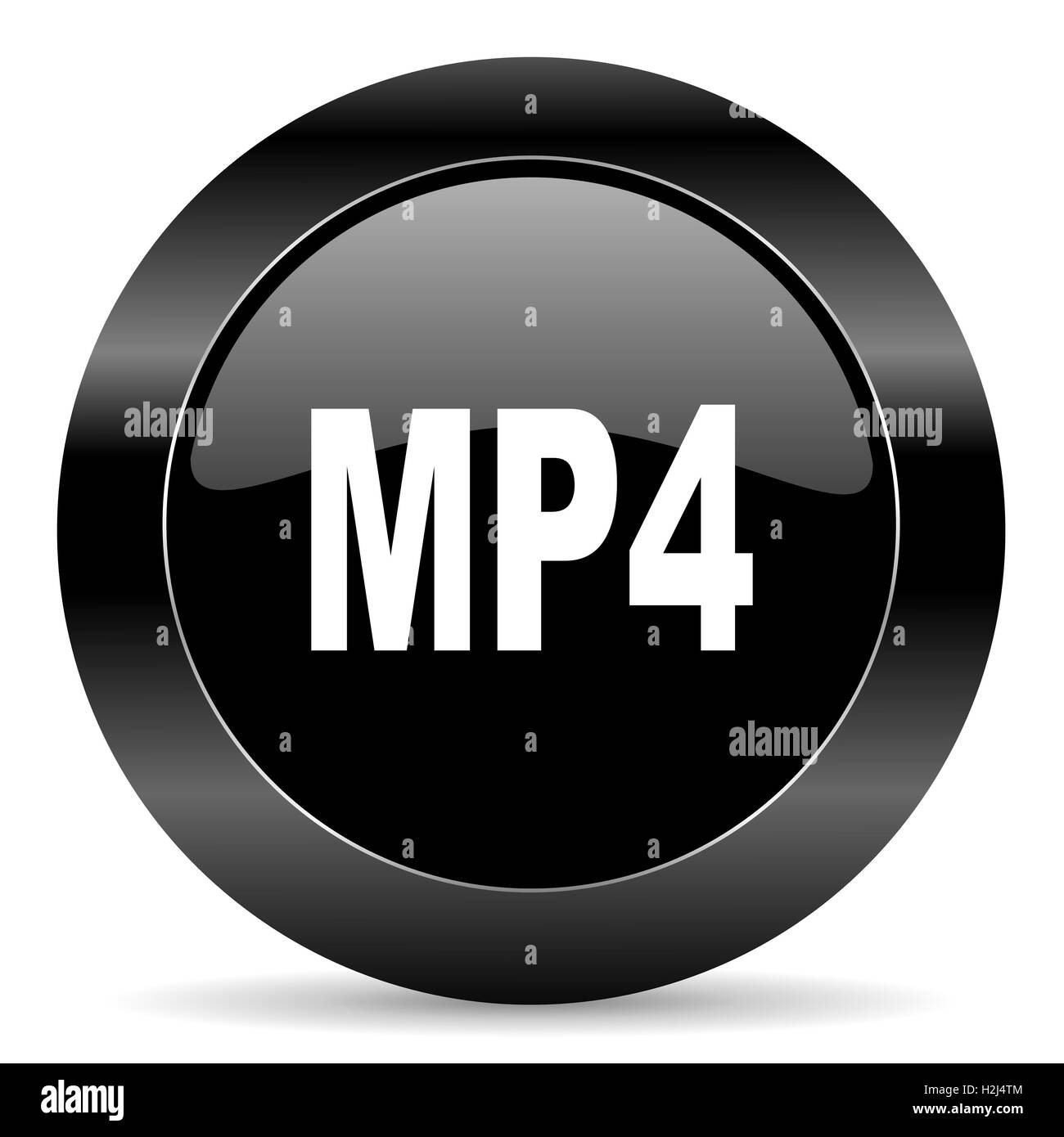 icona di MP4 Foto Stock