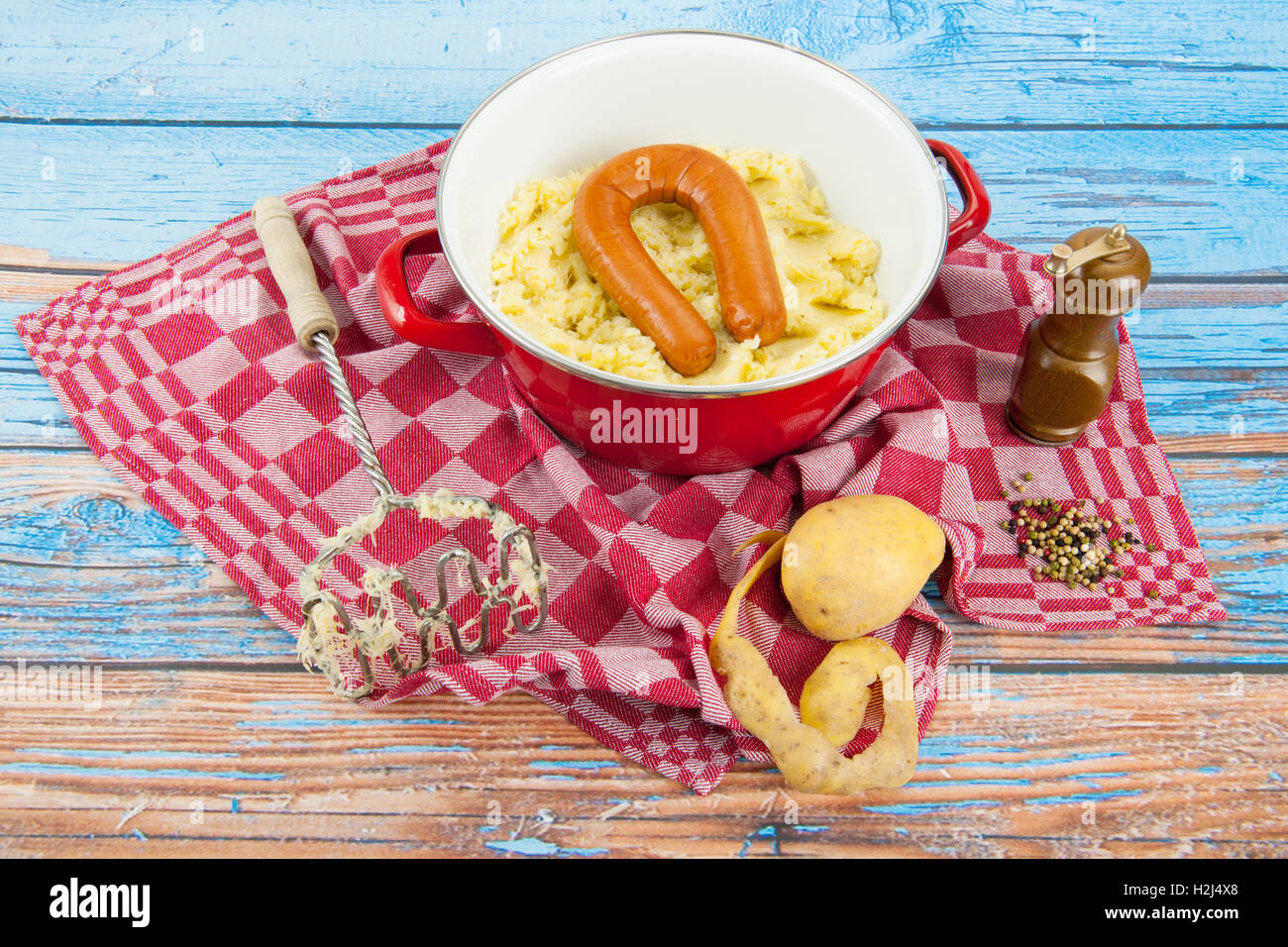 Tipico pasto olandese Foto Stock