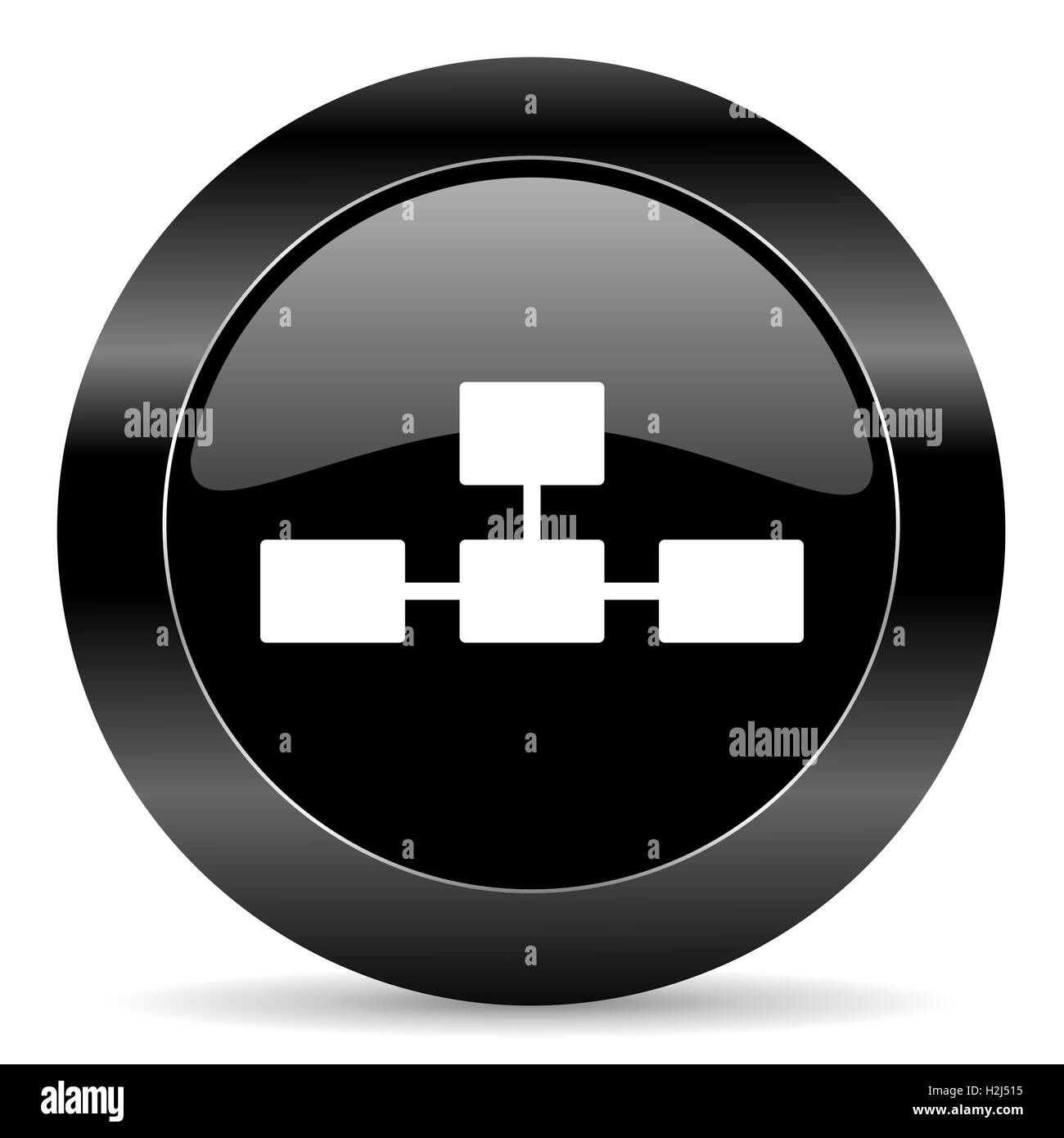 Icone database Foto Stock