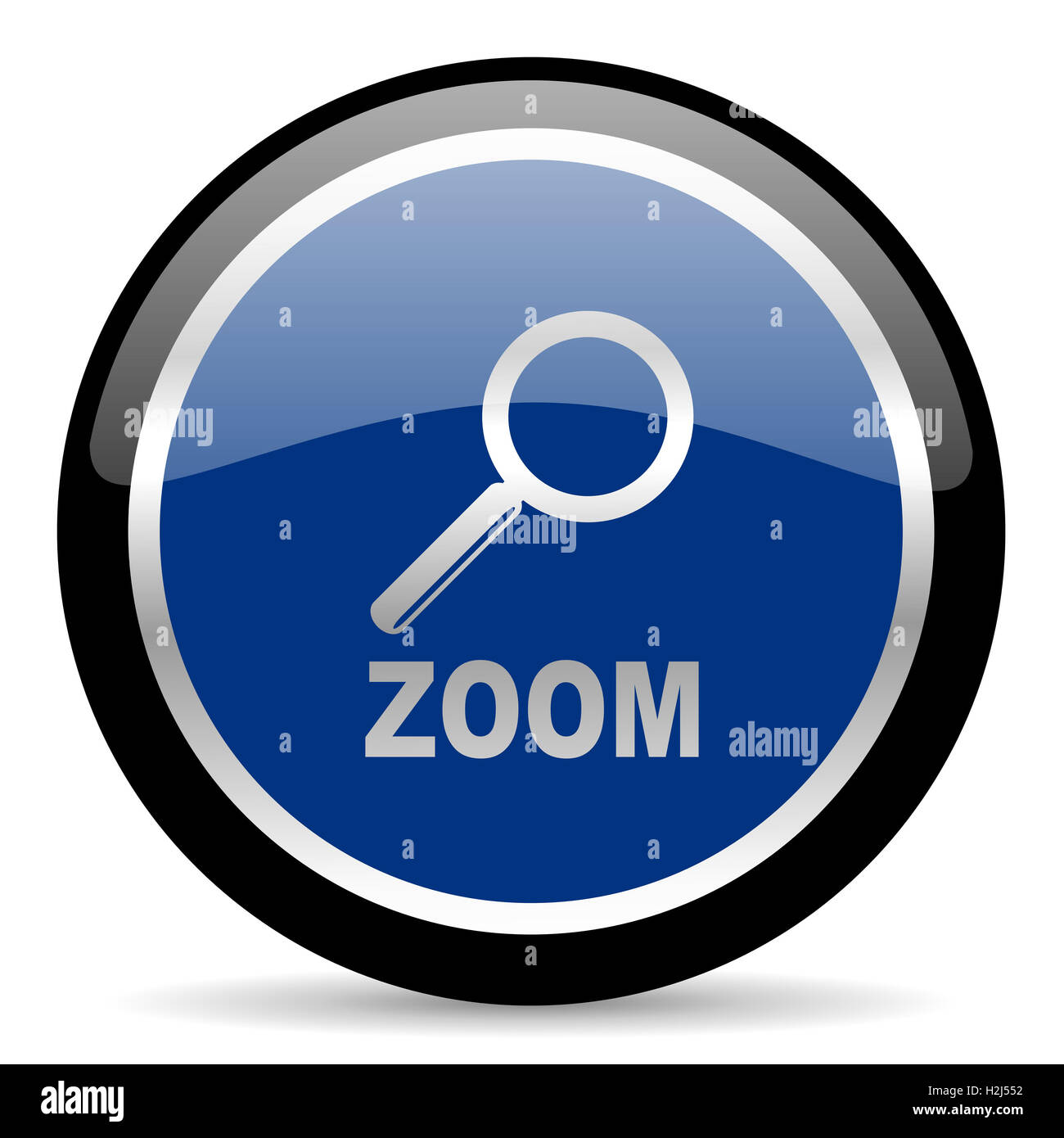 sull'icona di zoom Foto Stock