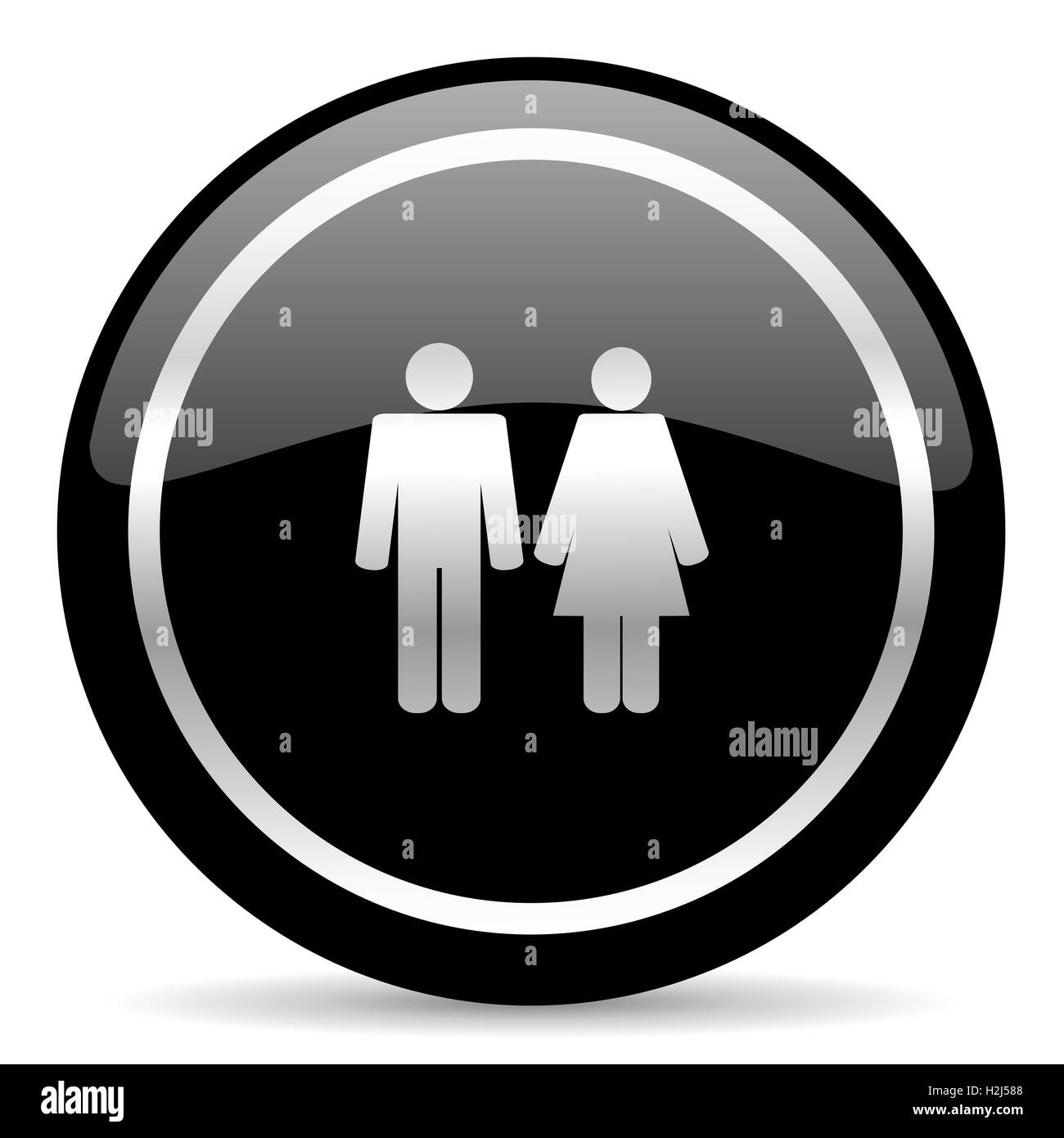icona delle coppie Foto Stock