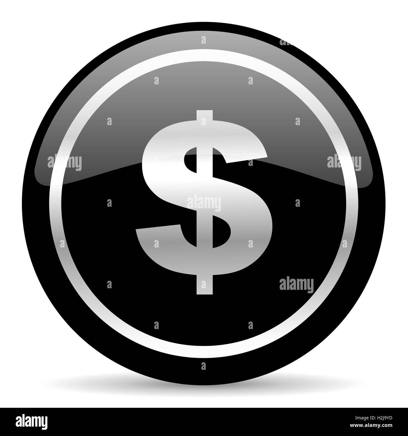 icona del dollaro Foto Stock