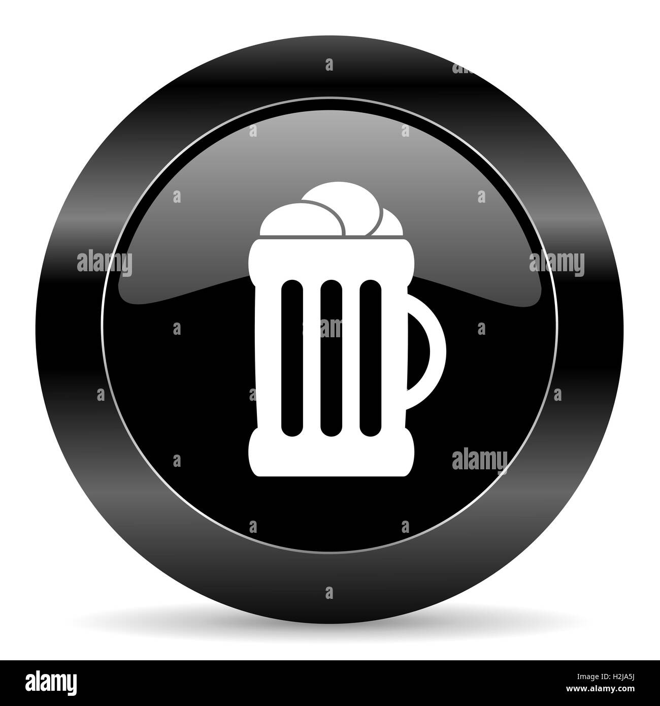 icona di birra Foto Stock