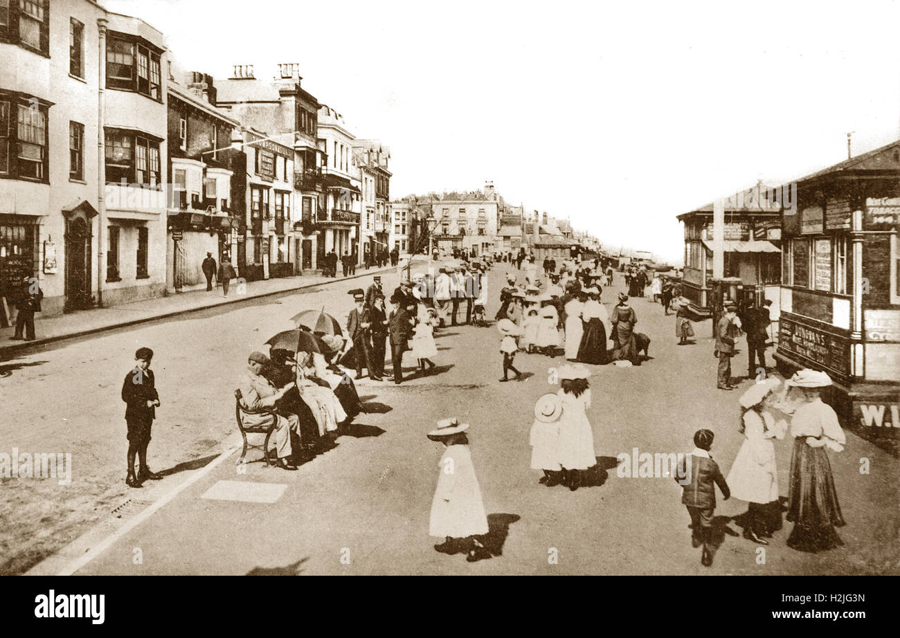 Il lungomare, trattare, kent, Regno Unito Foto Stock