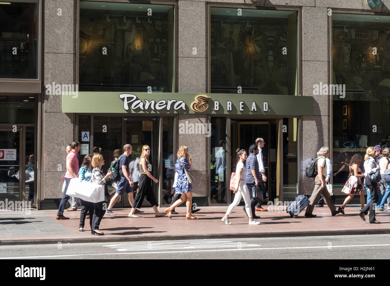 Panera Bread Storefront, NYC, STATI UNITI D'AMERICA Foto Stock