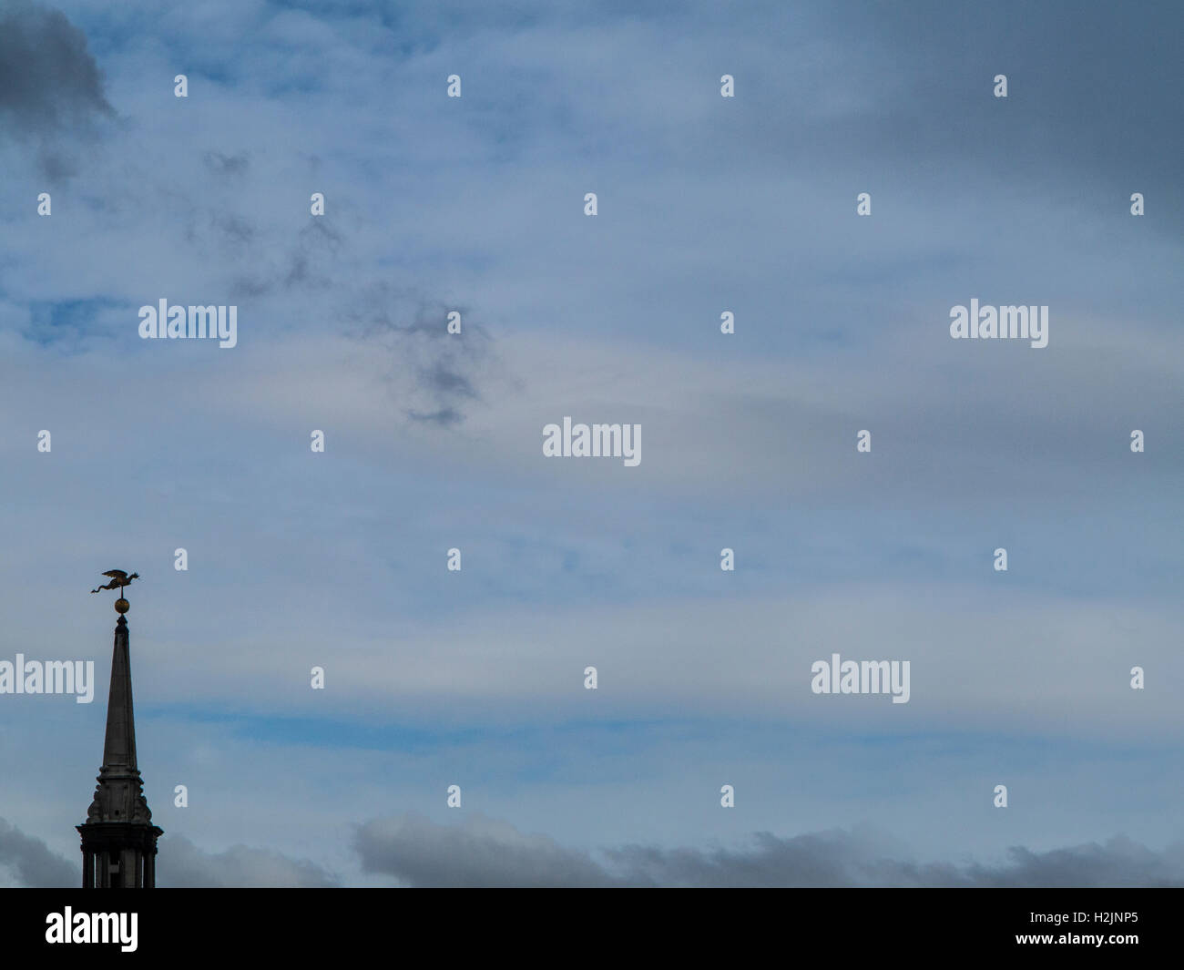 Dragon weathervane st Mary le bow Foto Stock