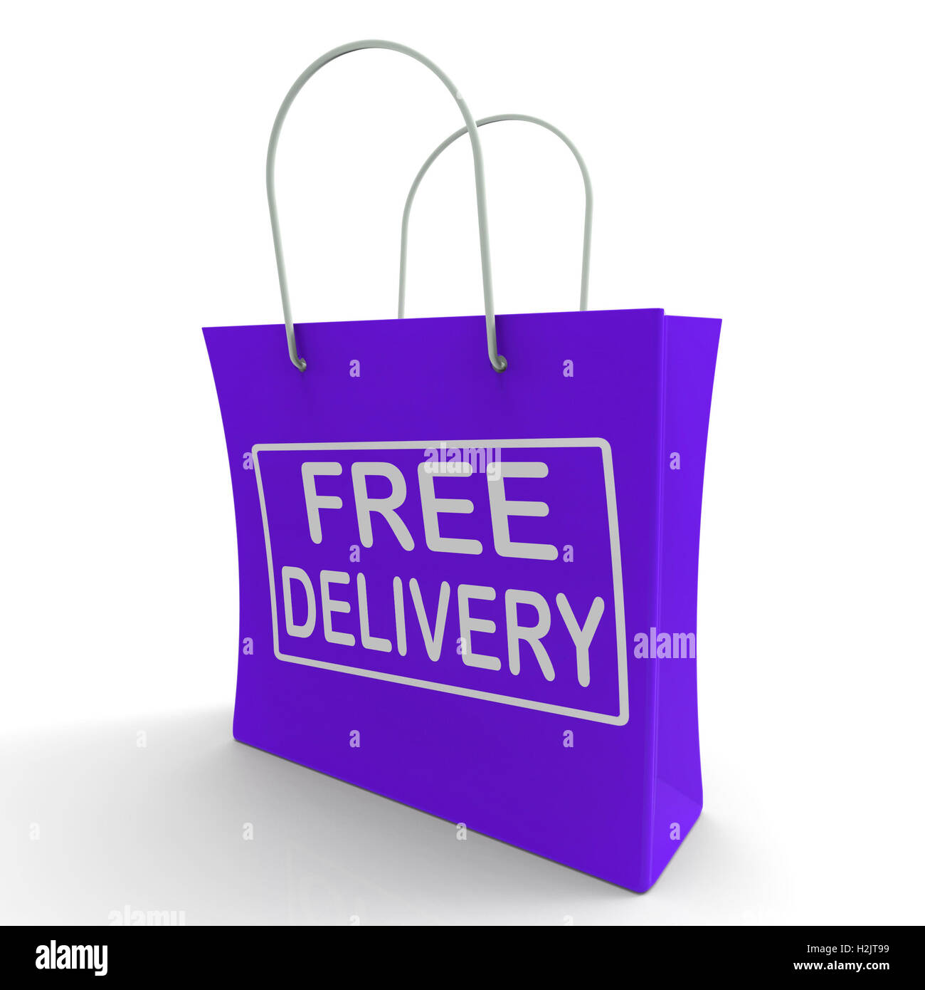 Consegna gratuita Shopping Bag non mostrando alcuna carica o gratis per Delive Foto Stock