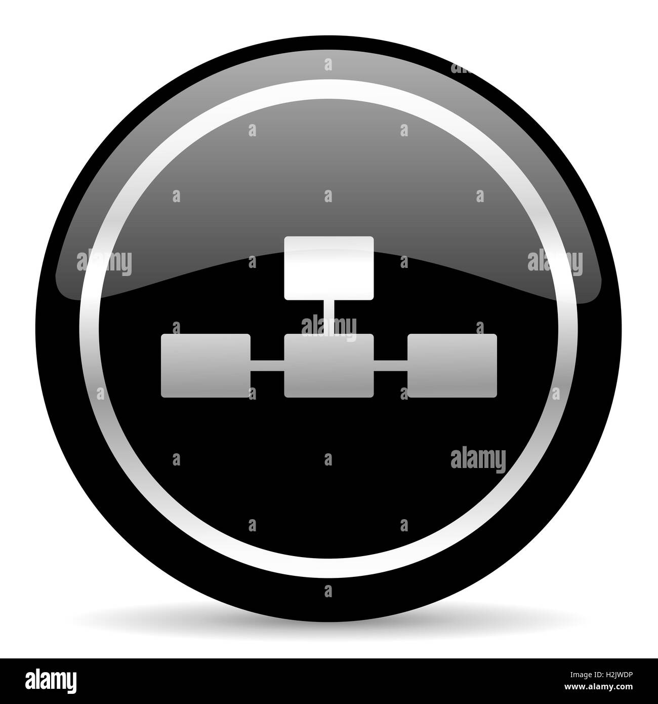 Icone database Foto Stock