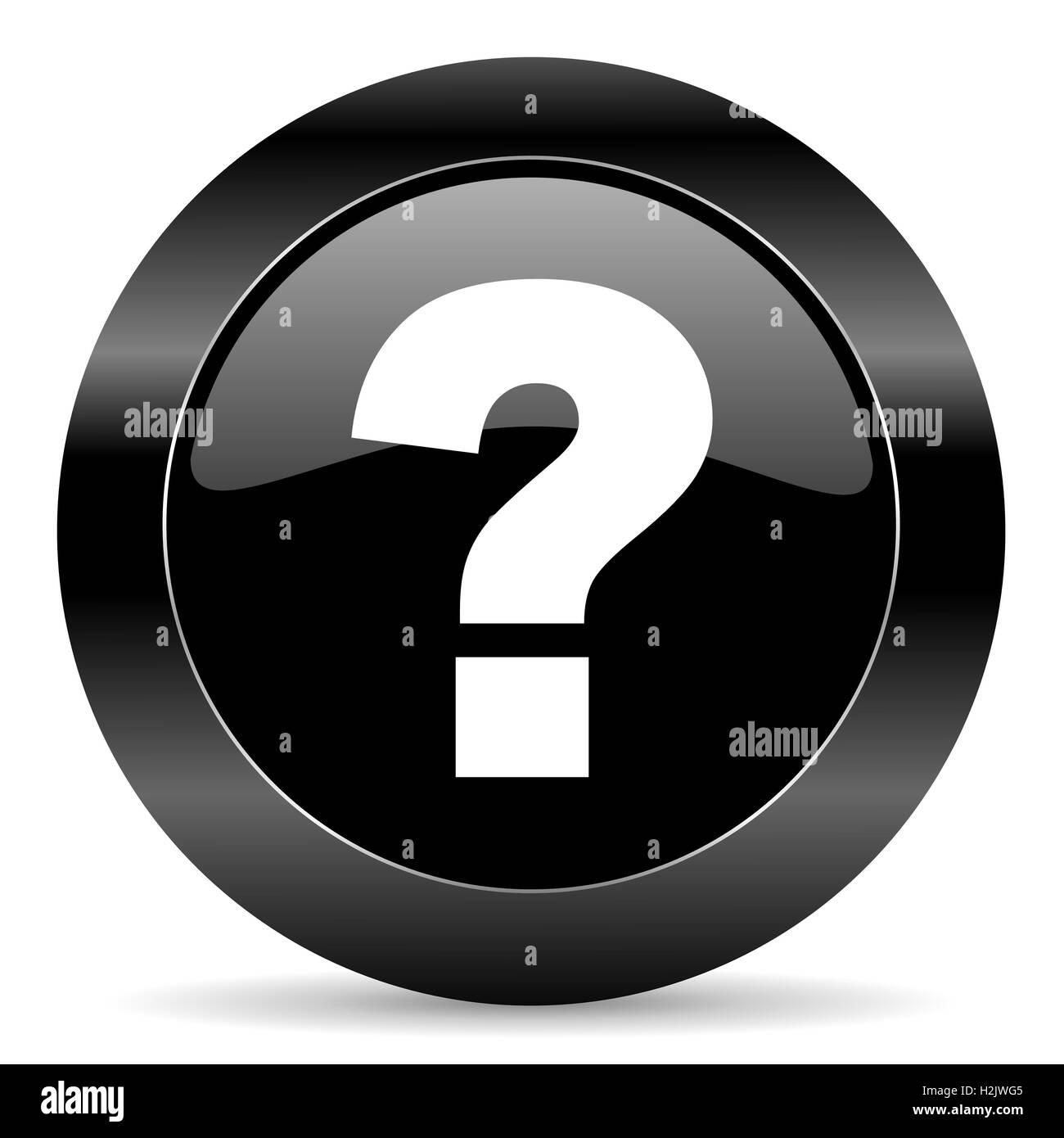 Icona a punto interrogativo Foto Stock