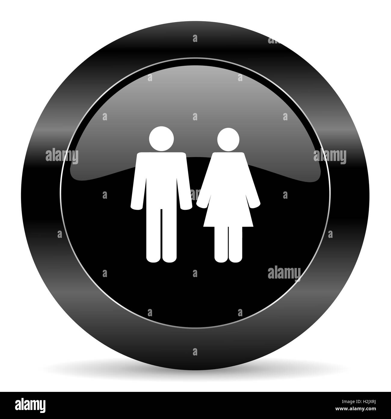 icona delle coppie Foto Stock