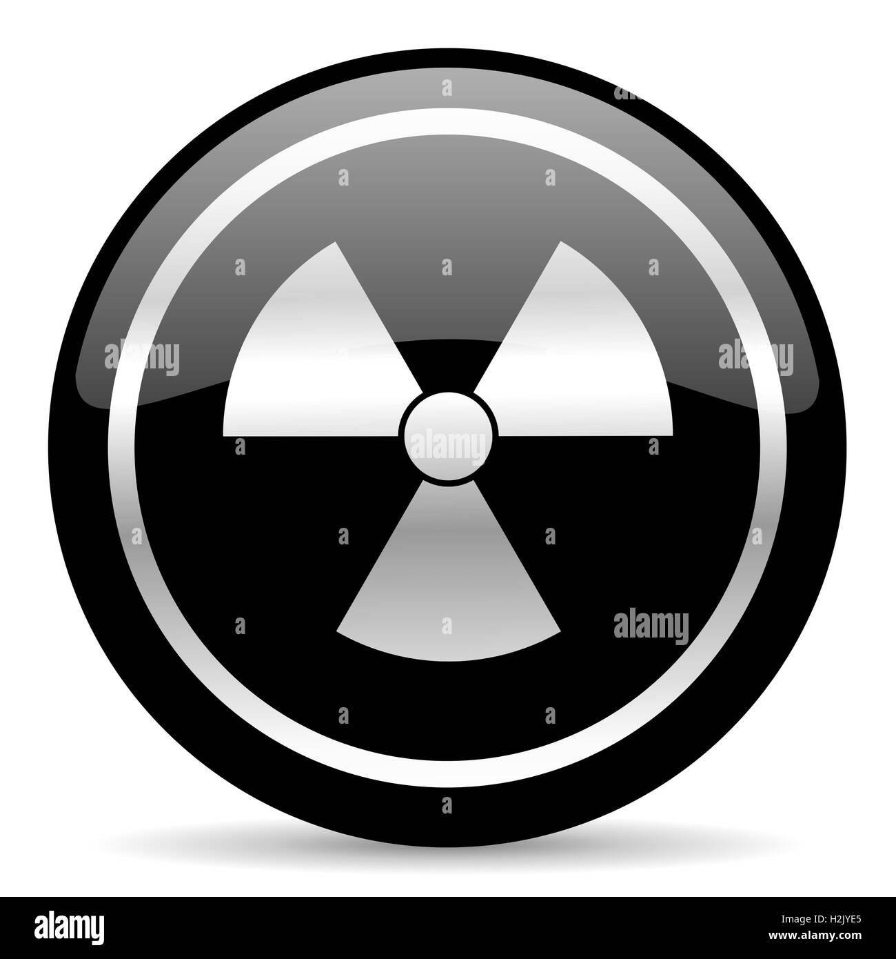 icona di radiazione Foto Stock