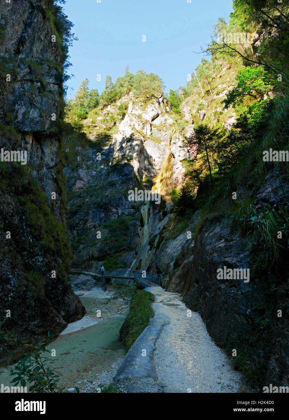 Berchtesgaden, Nazionale, Parco, Marktschellenberg, Almbach, klamm, Gorge, Canyon, Baviera, Germania, Europa, paesaggio, geologia, s Foto Stock