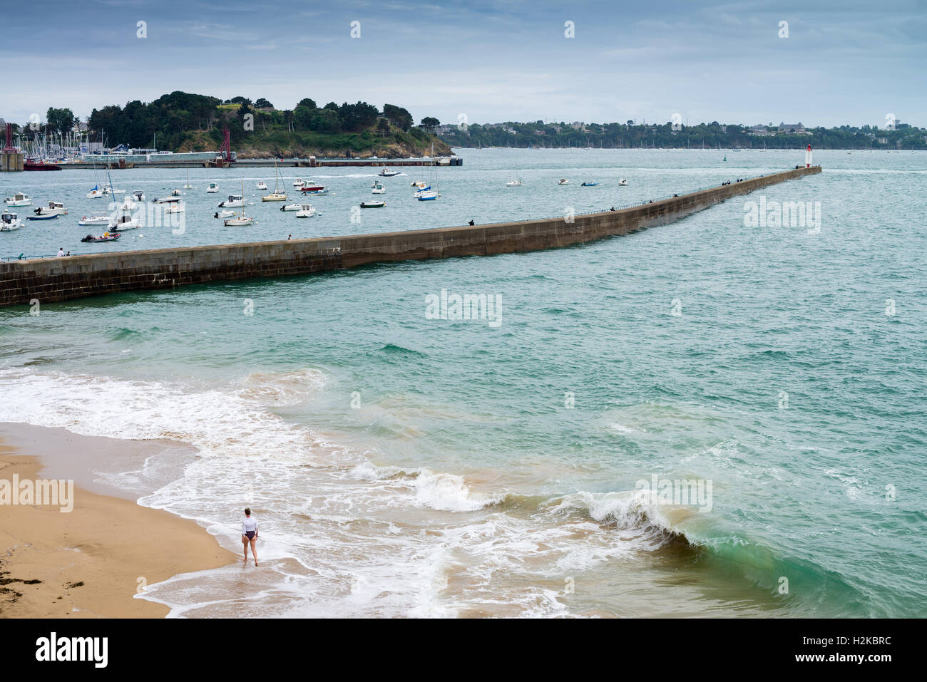 Saint Malo, in Bretagna, Francia, Unione Europea, Europa Foto Stock