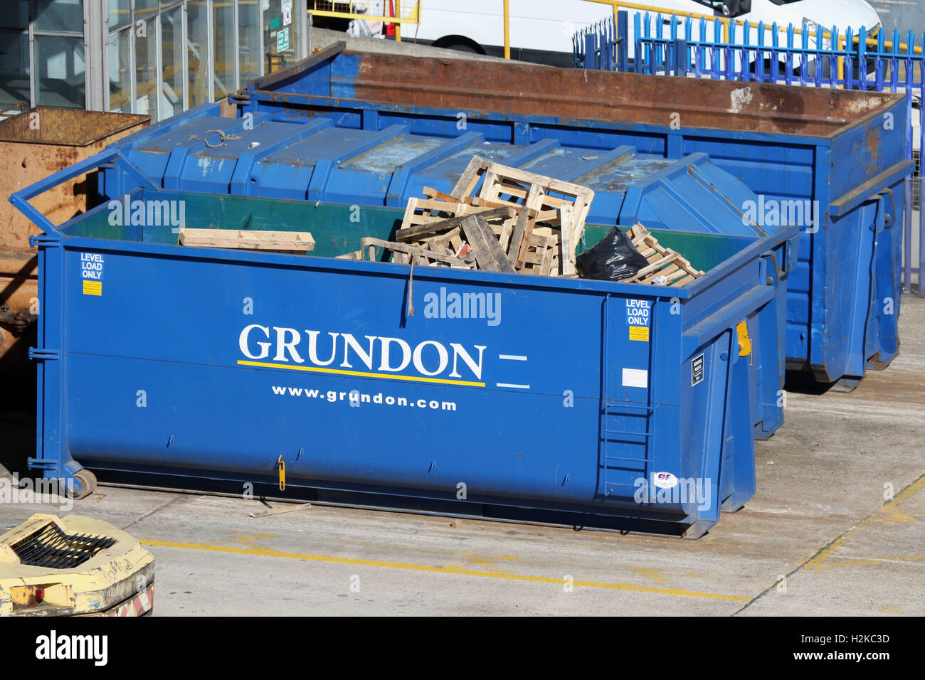 GRUNDON GESTIONE DEI RIFIUTI Foto Stock