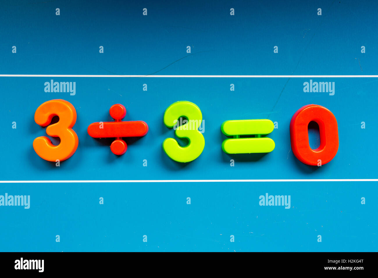 La corretta operazione matematica su una scheda Foto Stock